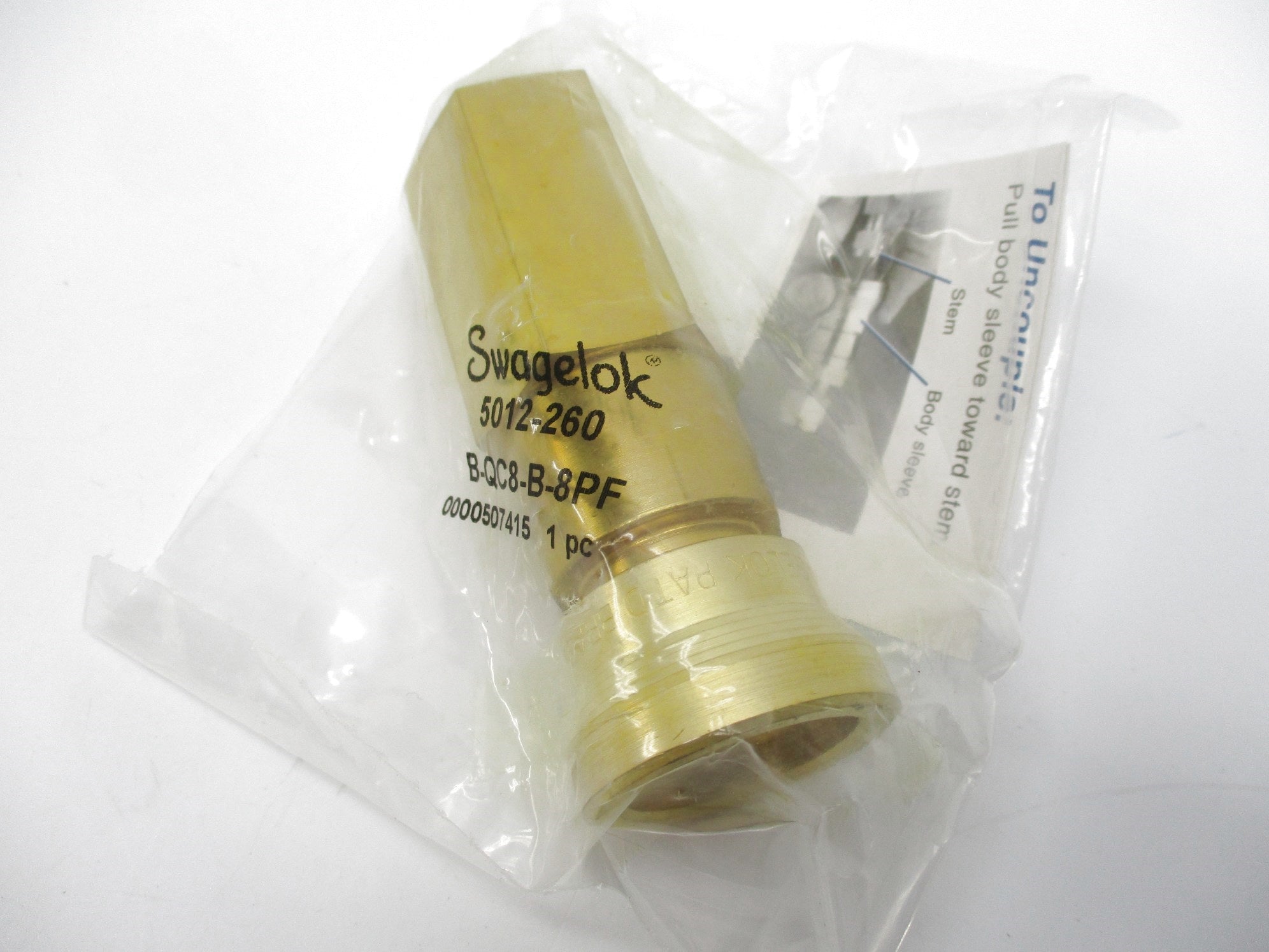 SWAGELOK B-QC8-B-8PF NSMP