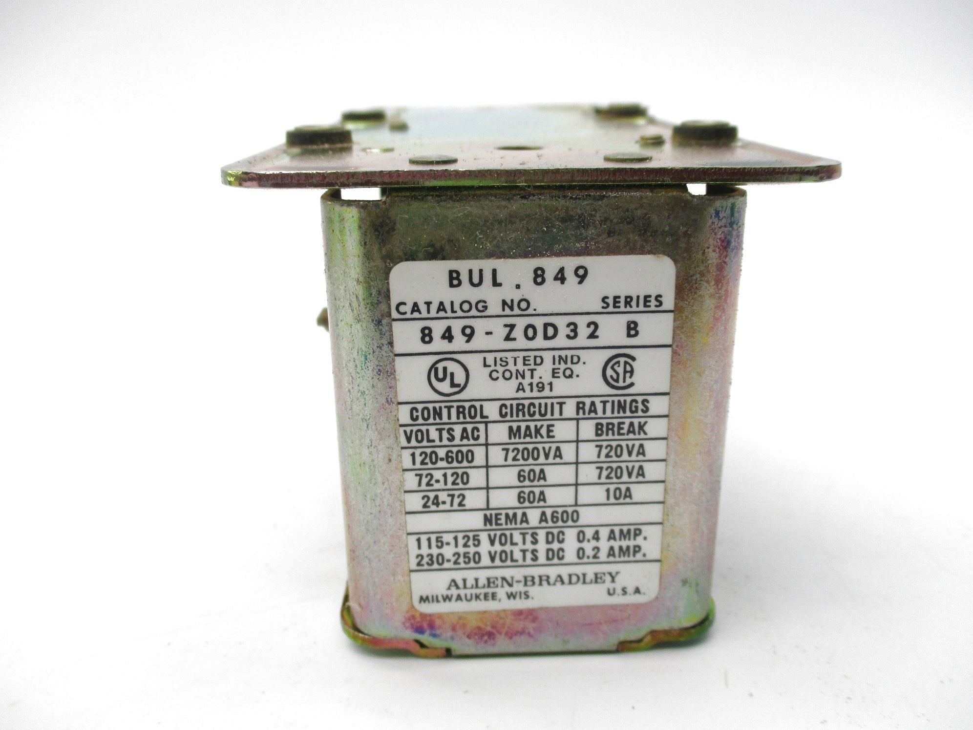 INDUSTRIAL SPARE PART 849-Z0D32 SER. B NSNP