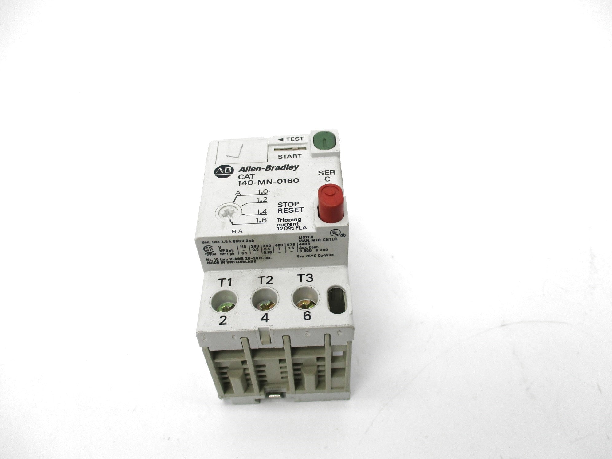 ALLEN BRADLEY 140-MN-0160 SER. C NSNP