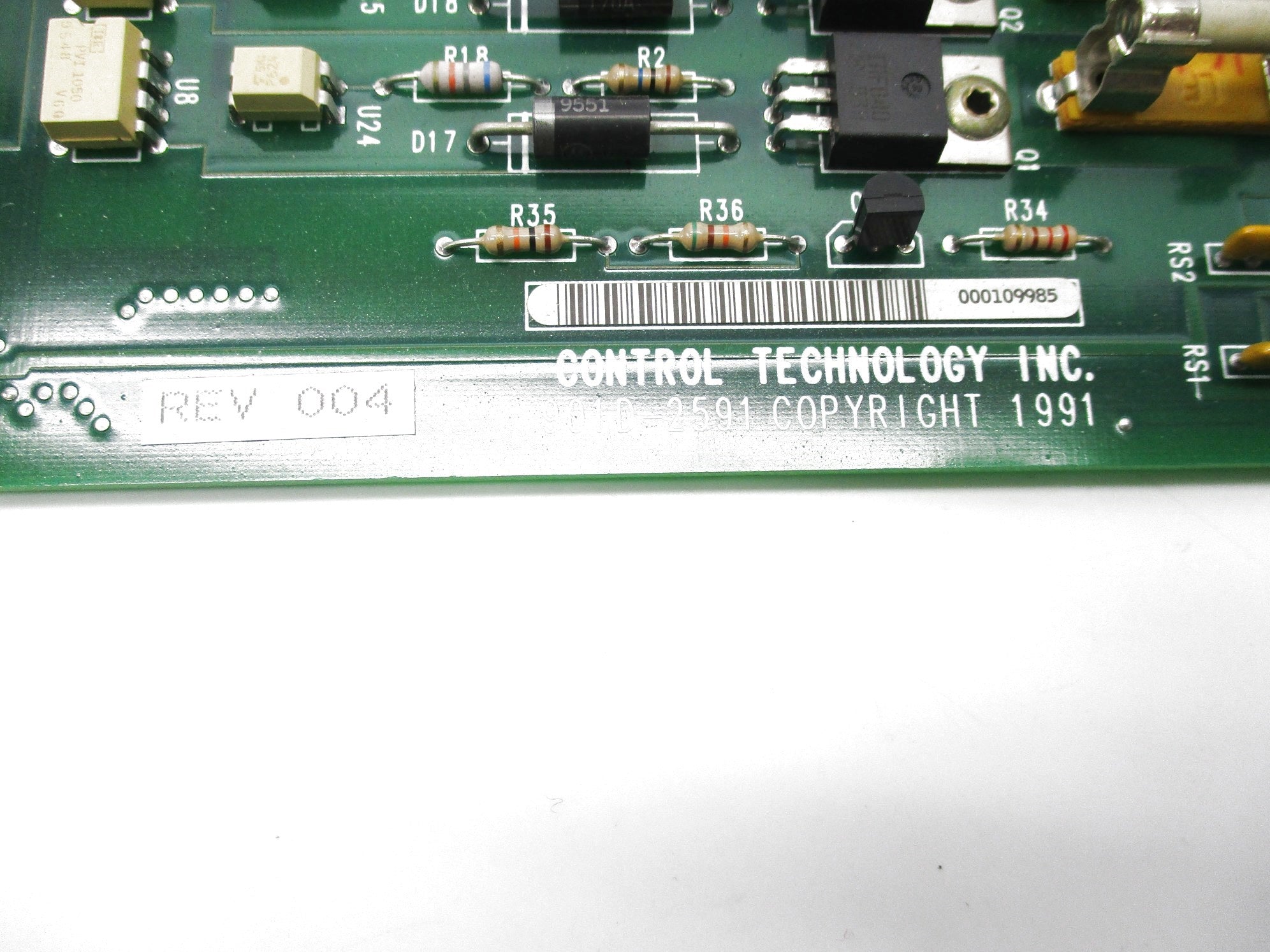 CONTROL TECHNOLOGY 901D-2591 REV.004 NSNP