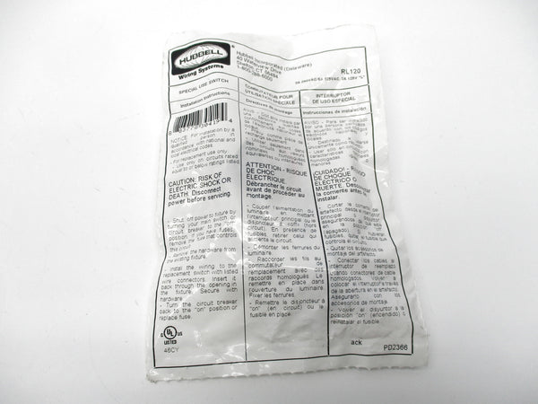 HUBBELL RL120 NSMP