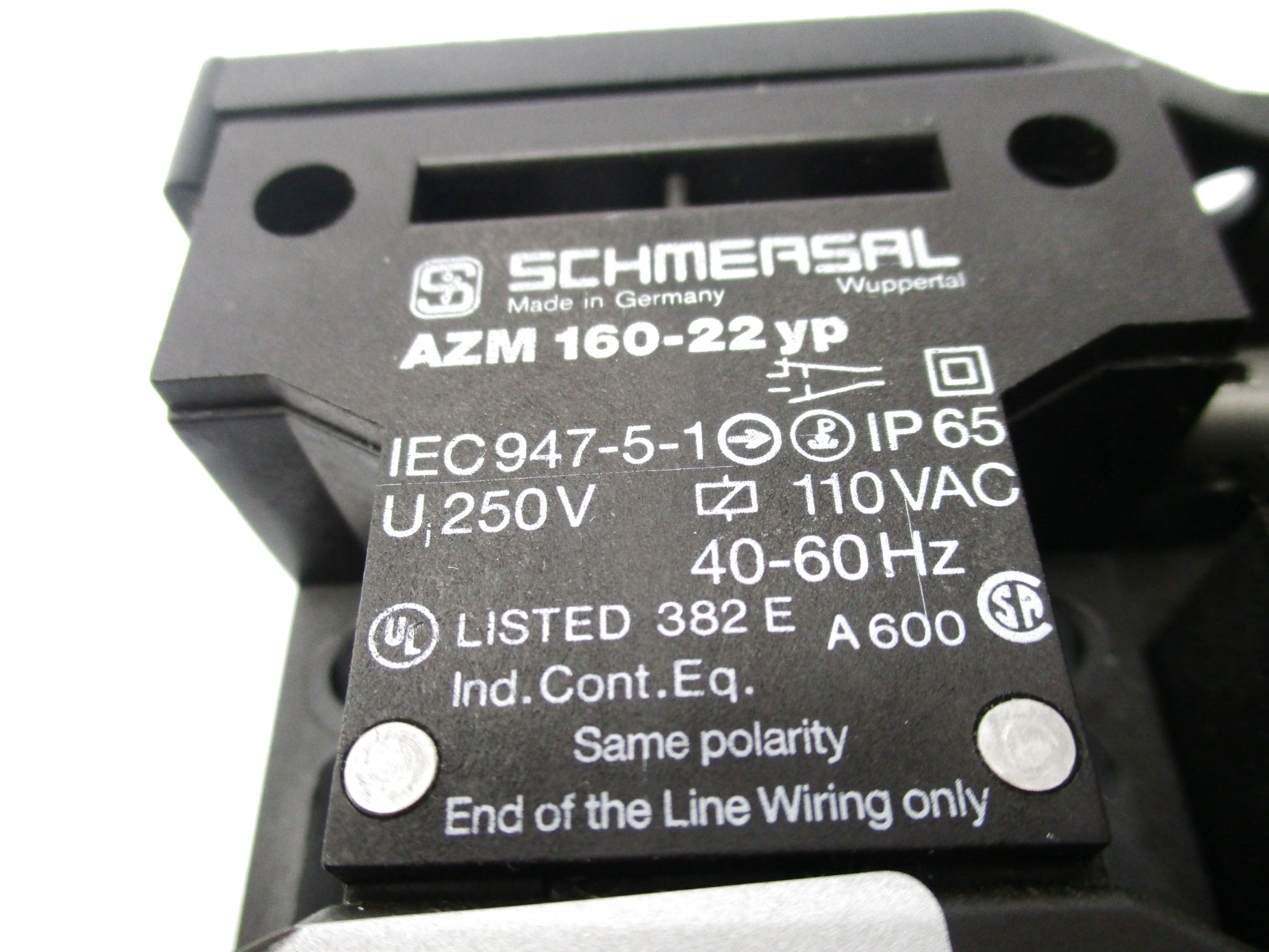 SCHMERSAL AZM160-22YP 110VAC NSNP