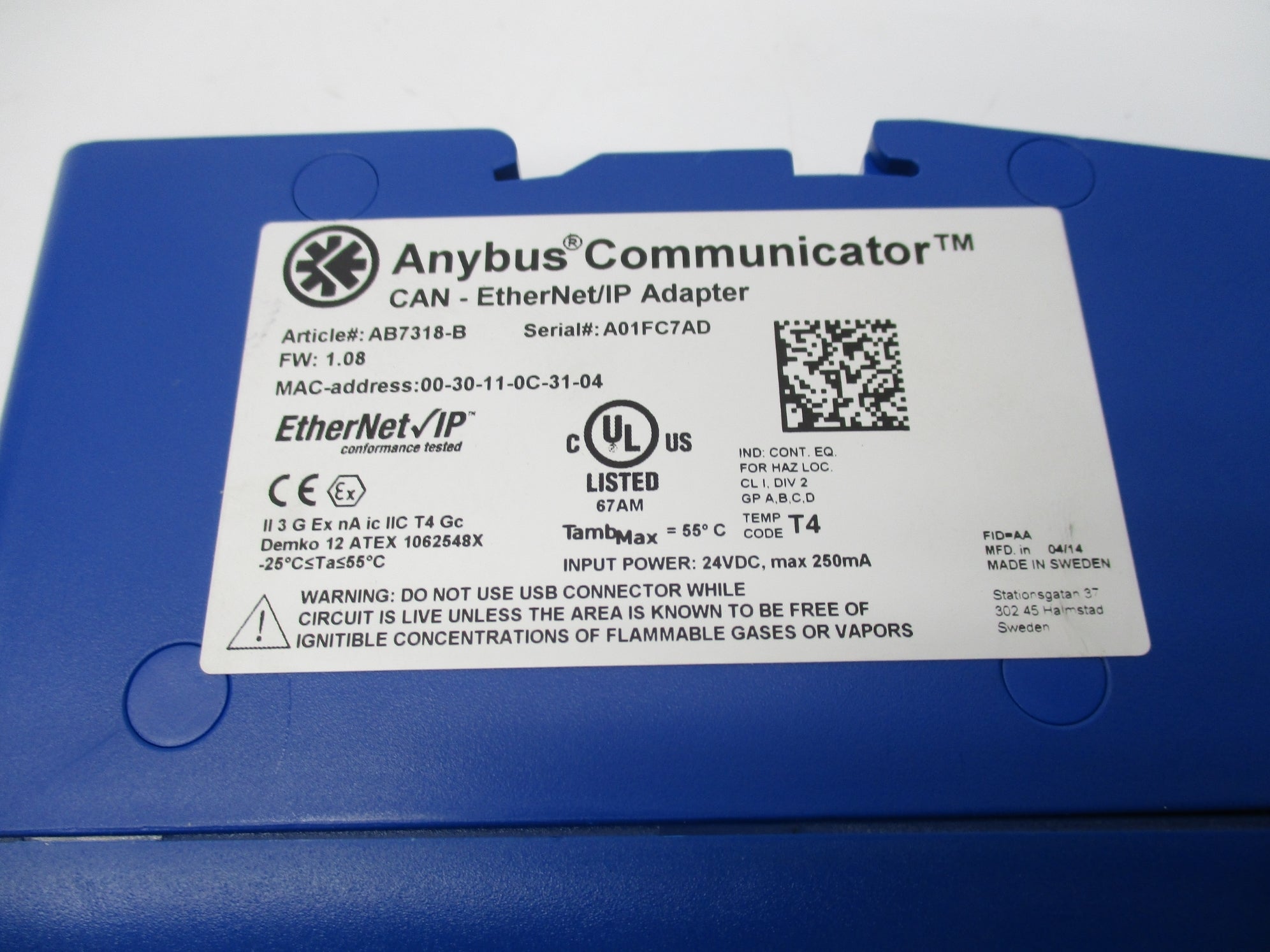 ANYBUS AB7318-B NSNP