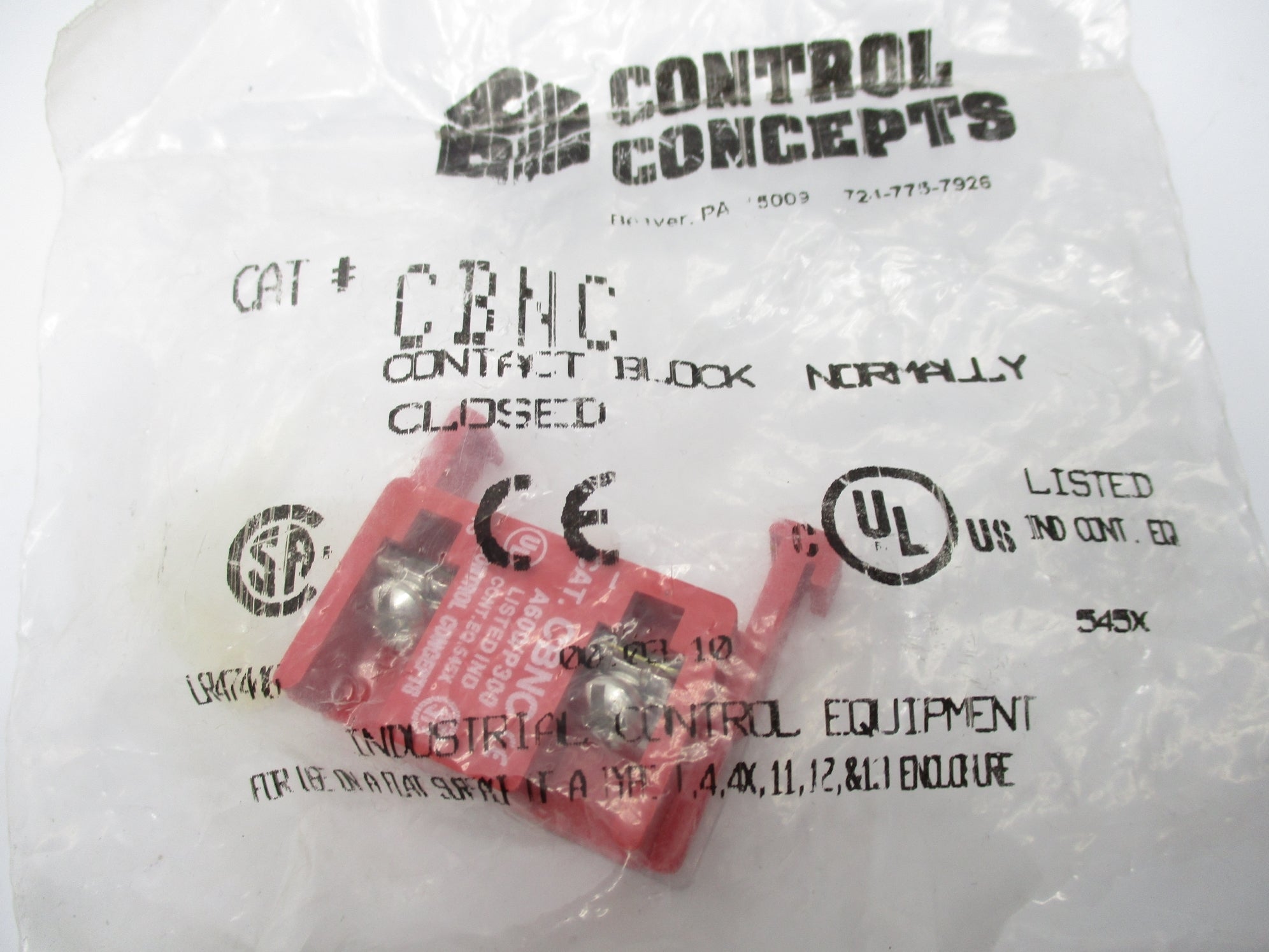 CONTROL CONCEPTS CBNC NSMP