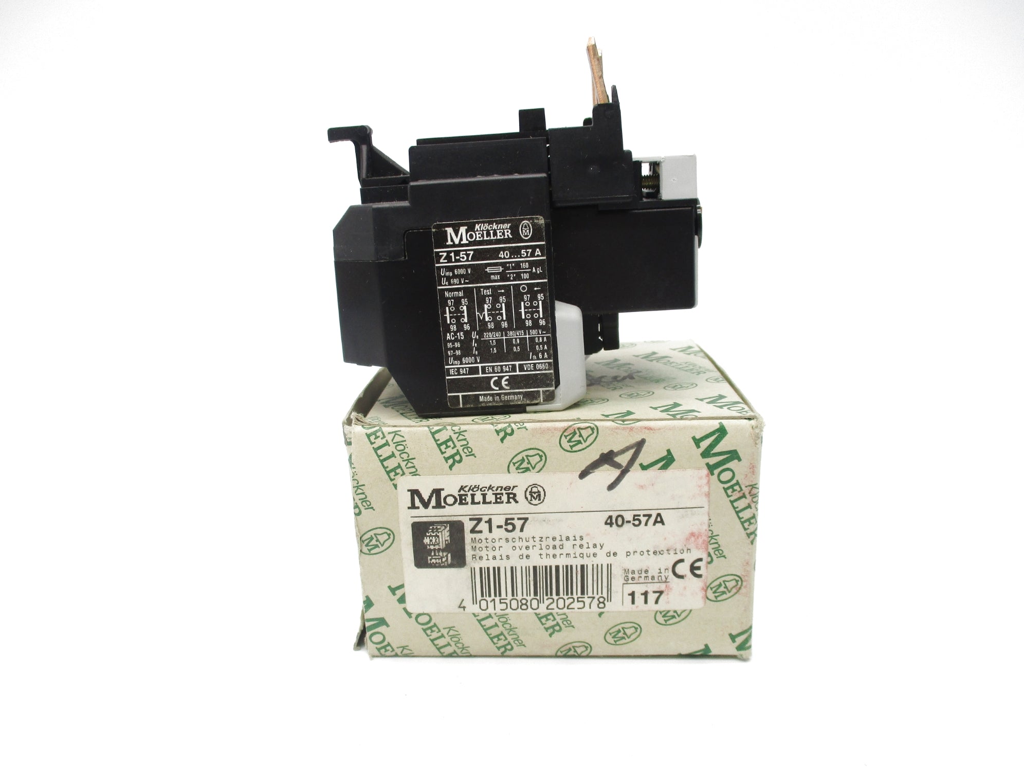 KLOCKNER MOELLER Z1-57 40-57A 6000V NSMP