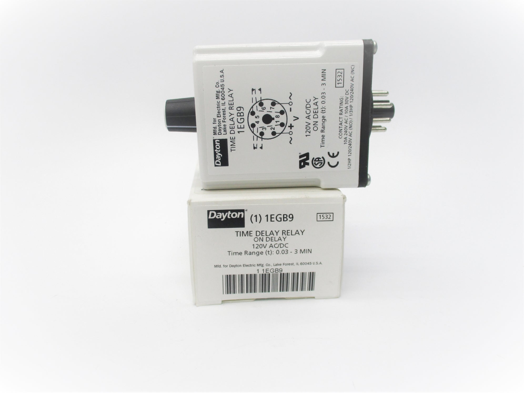 DAYTON 1EGB9 120VAC/DC 10A NSMP