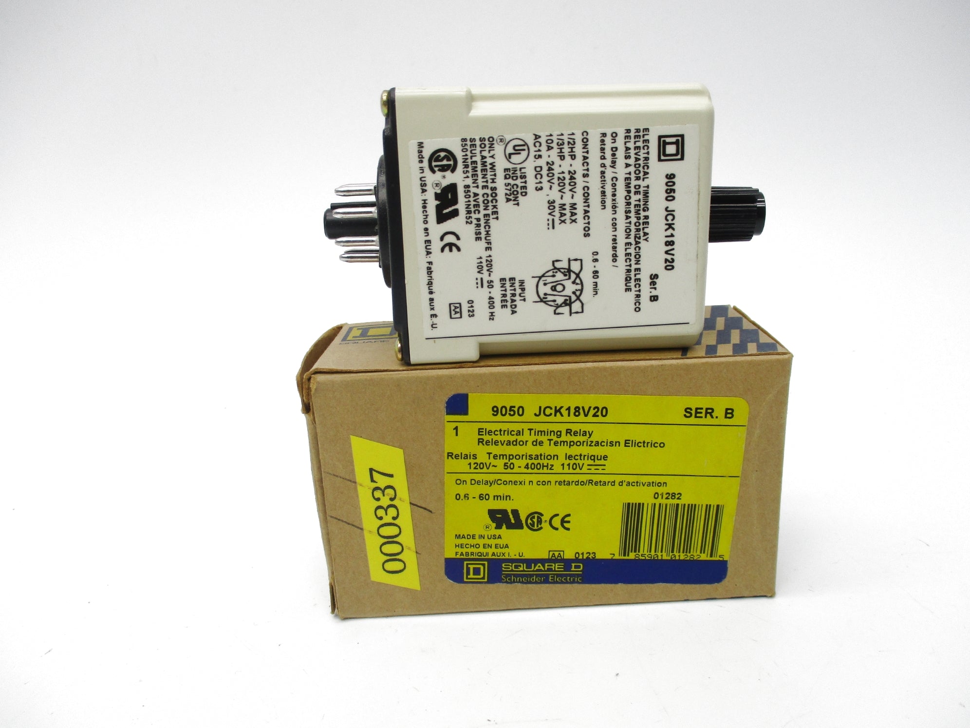 SQUARE D 9050JCK18V20 SER. B 120V NSMP