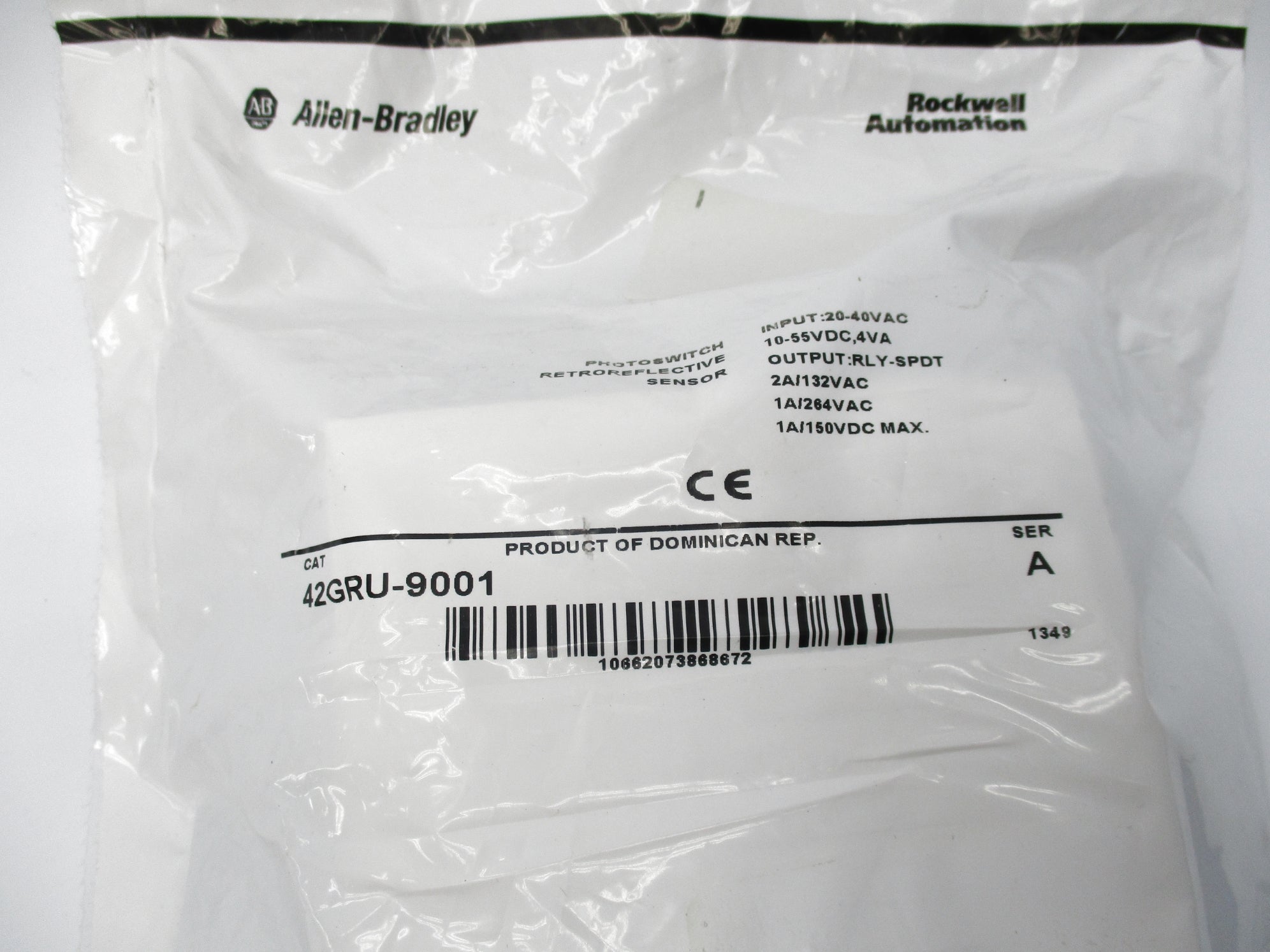 ALLEN BRADLEY 42GRU-9001 SER. A (WH) NSMP