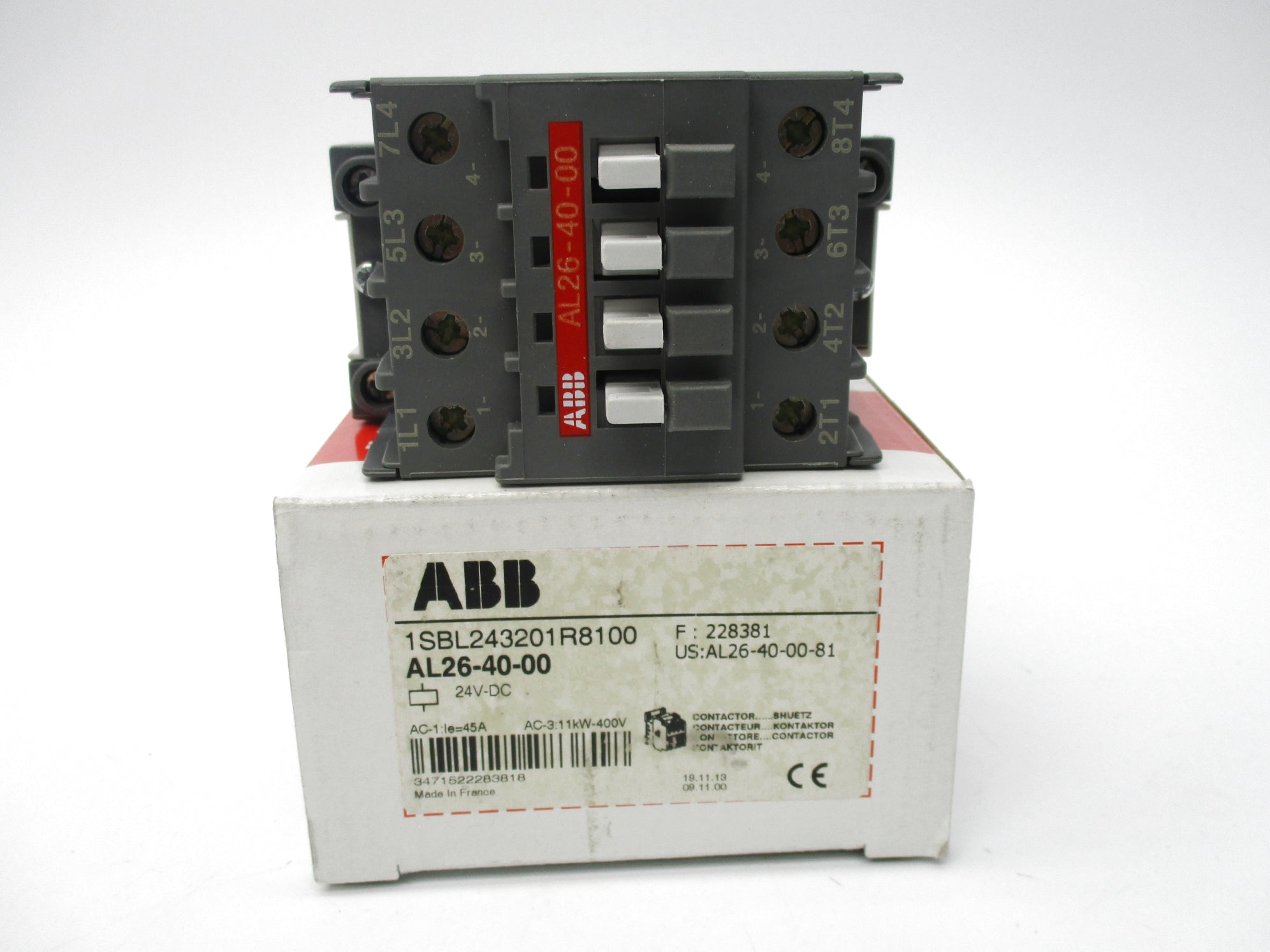 ABB 1SBL243201R8100 AL26-40-00 24VDC NSMP