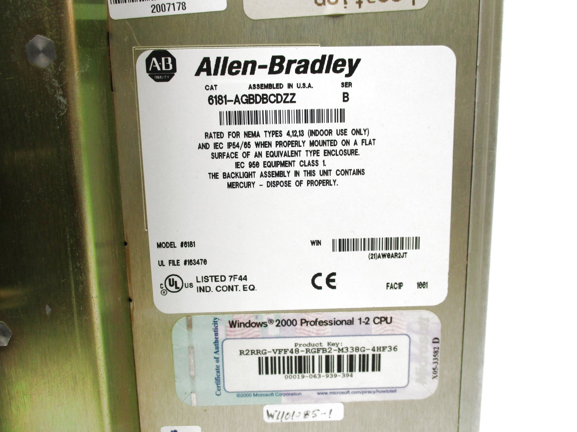 ALLEN BRADLEY 6181-AGBDBCDZZ SER. B NSNP