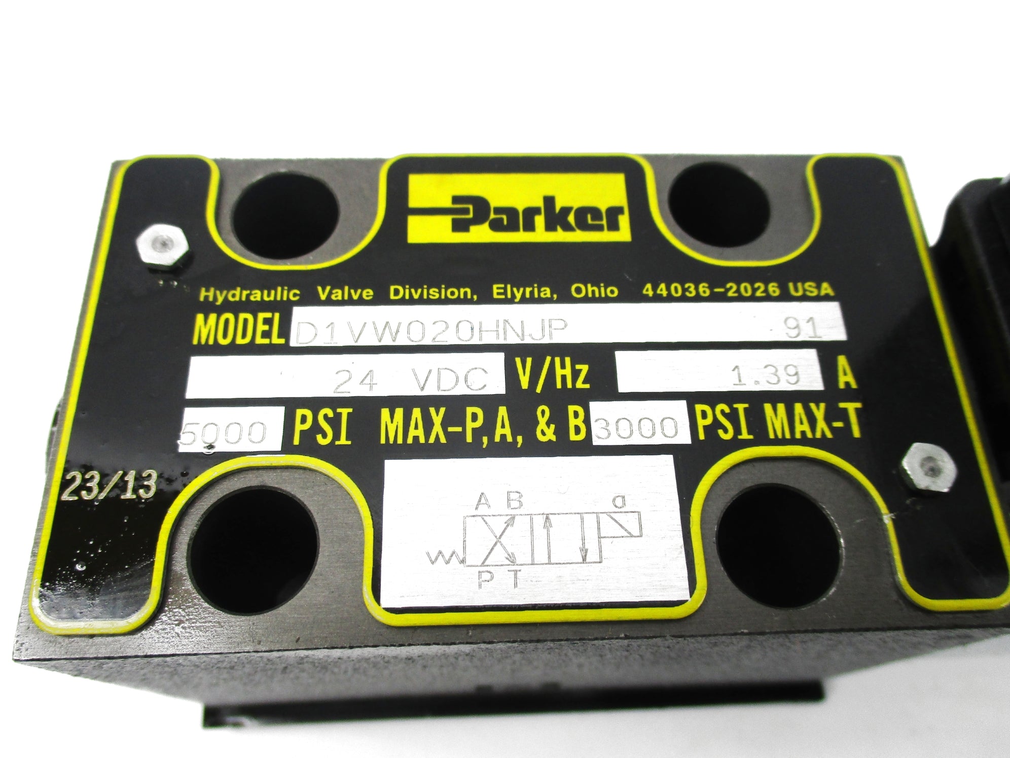PARKER D1VW020HNJP 24VDC 5000PSI NSNP