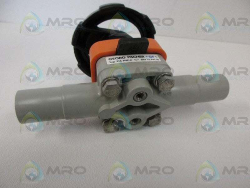 GEORGE FISCHER TYPE 315 PVC-C 1/2" DN15 PN 10 DIAPHRAGM VALVE *NEW NO BOX*
