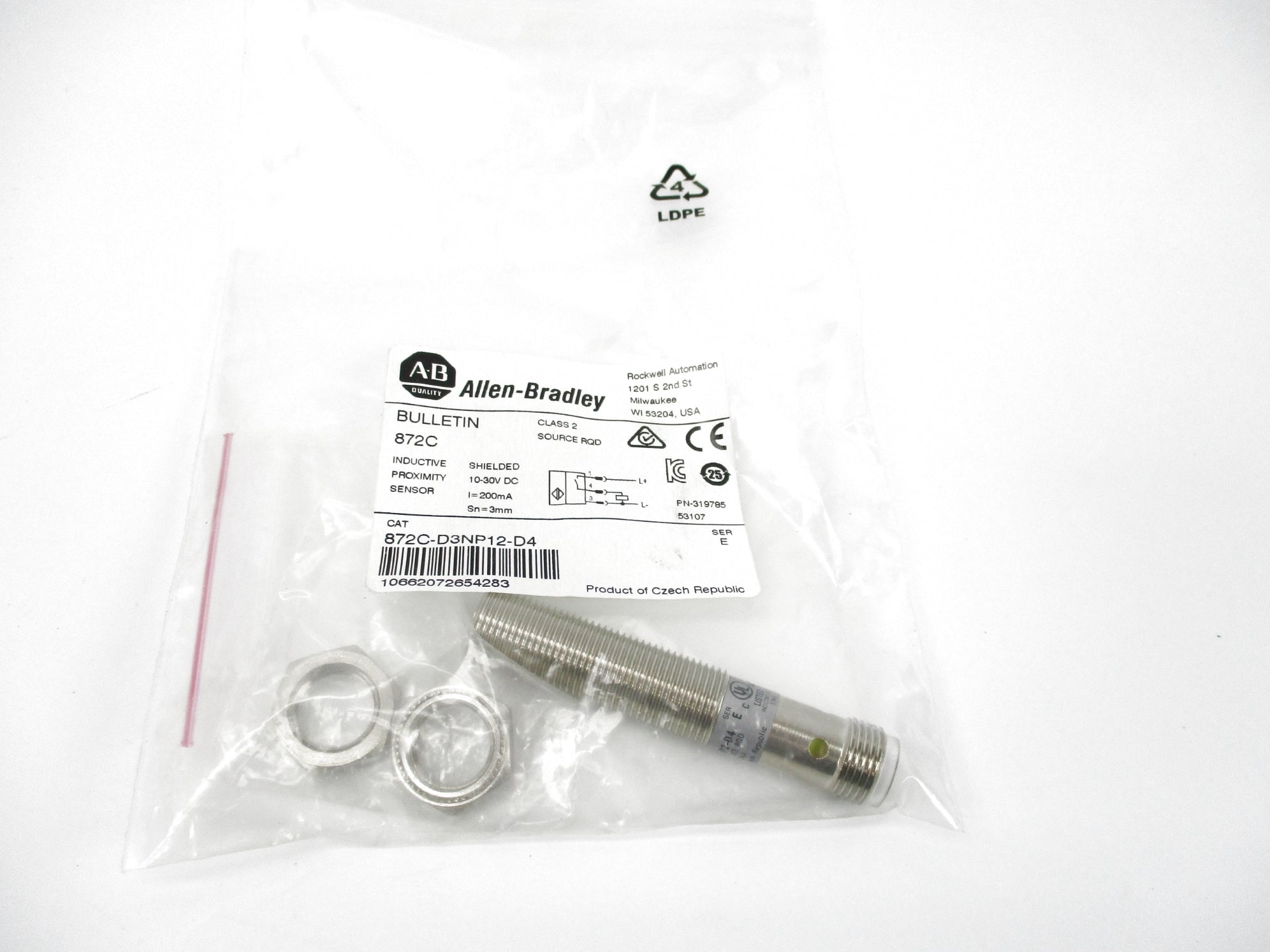 ALLEN BRADLEY 872C-D3NP12-D4 SER. E 10-30VDC NSMP
