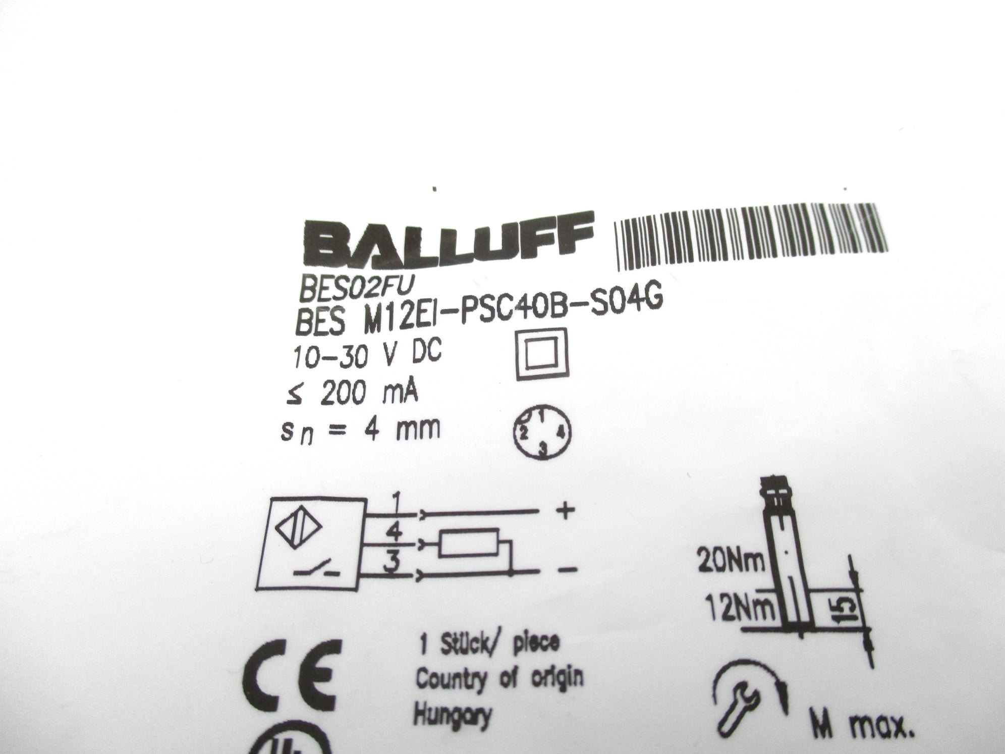 BALLUFF BES02FU NSMP