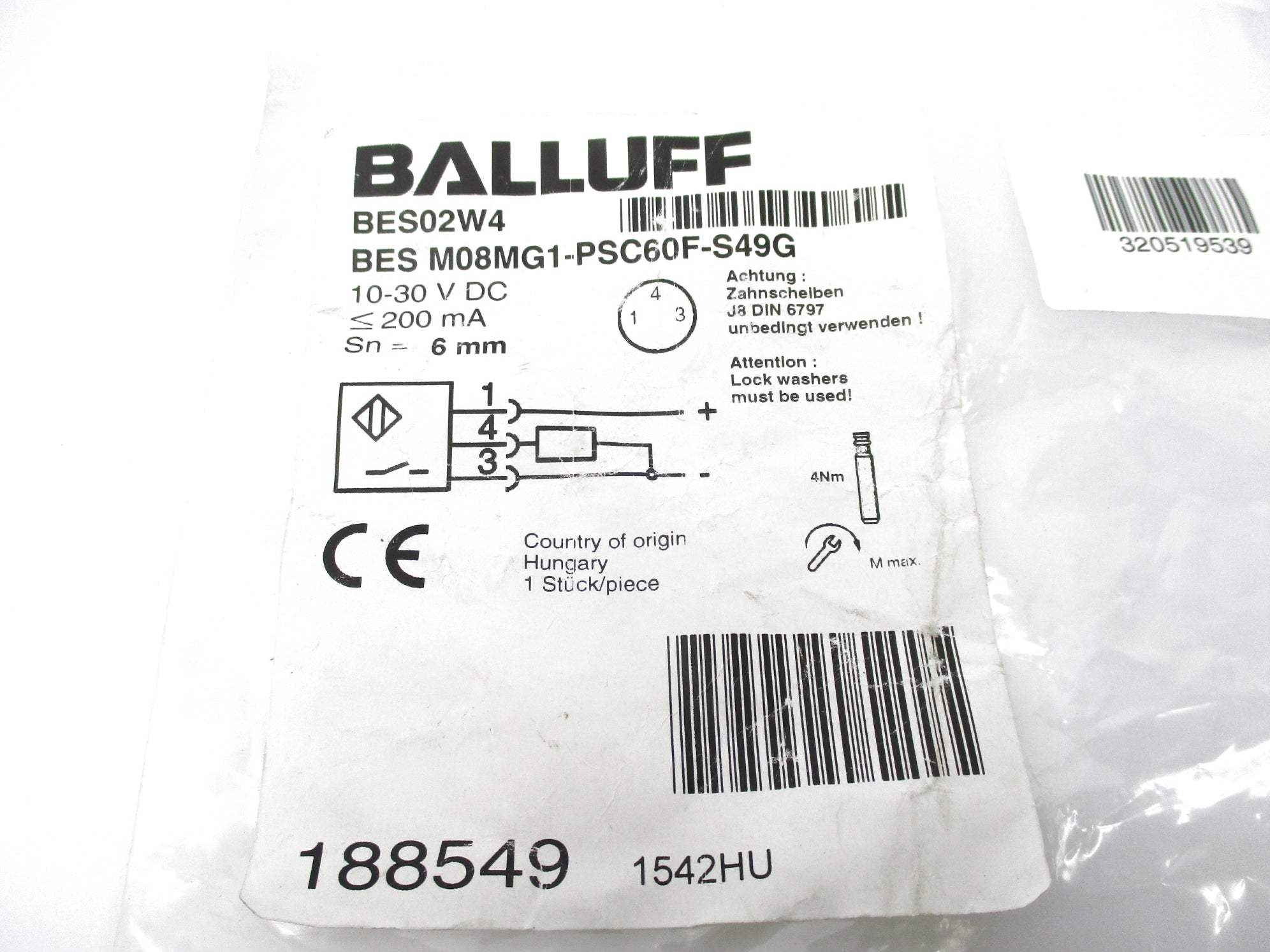 BALLUFF BES02W4 NSMP