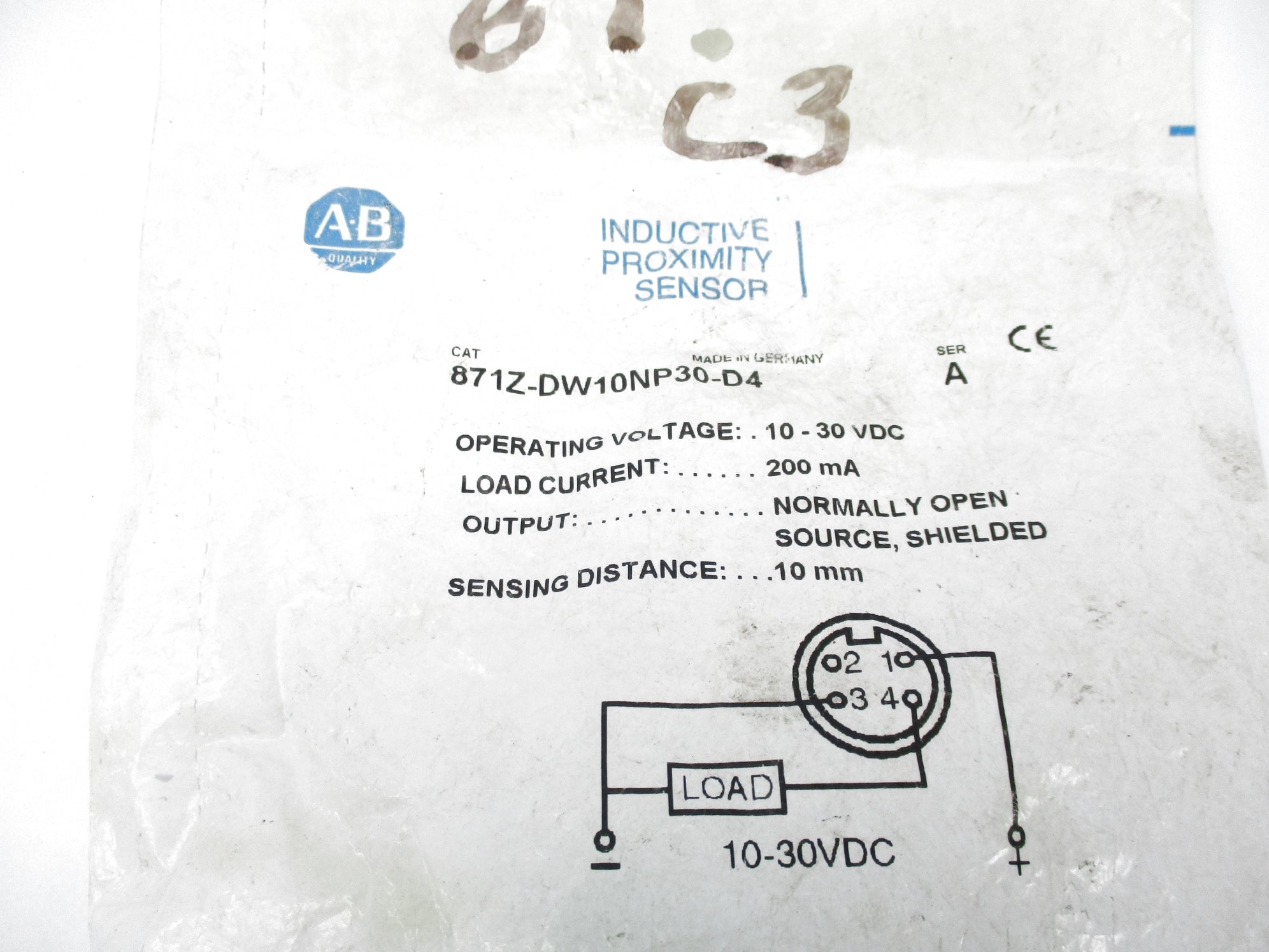ALLEN BRADLEY 871Z-DW10NP30-D4 SER. A NSMP