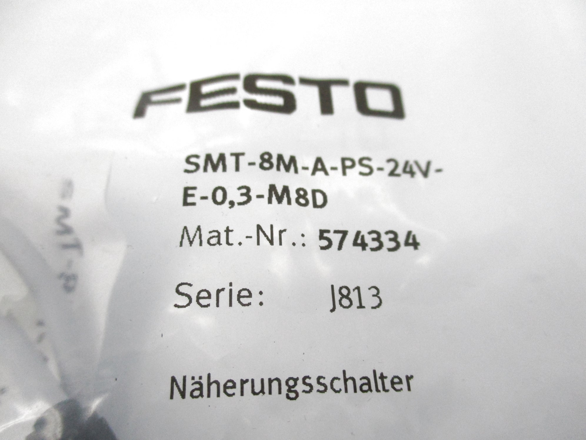 FESTO SMT-8M-A-PS-24V-E-0,3-M8D 574334 SER. J813 NSMP