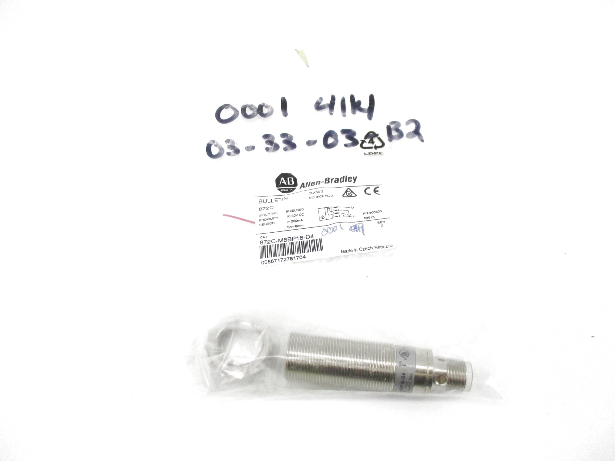 ALLEN BRADLEY 872C-M8BP18-D4 SER. E NSMP