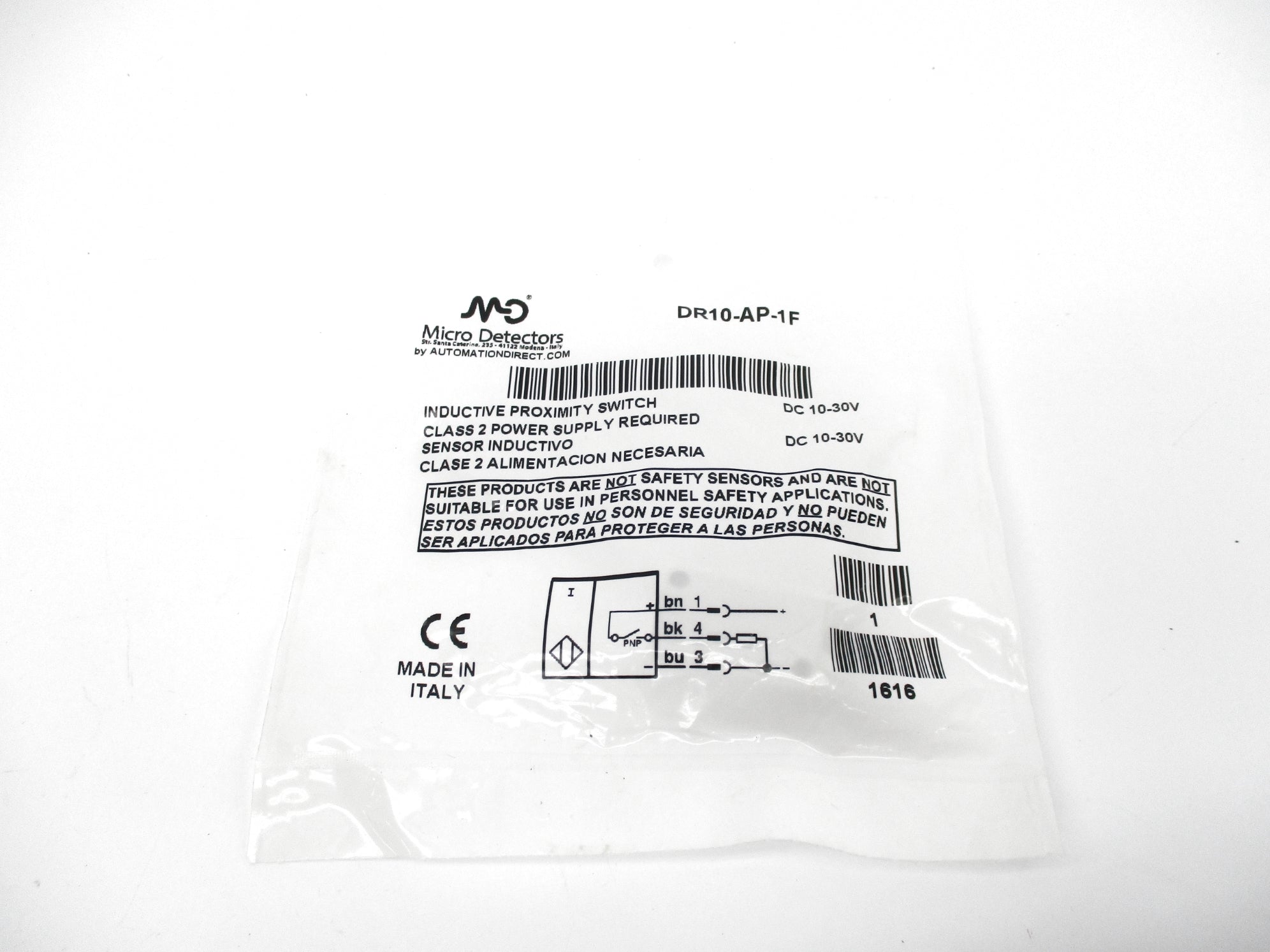 MICRO DETECTORS DR10-AP-1F NSMP