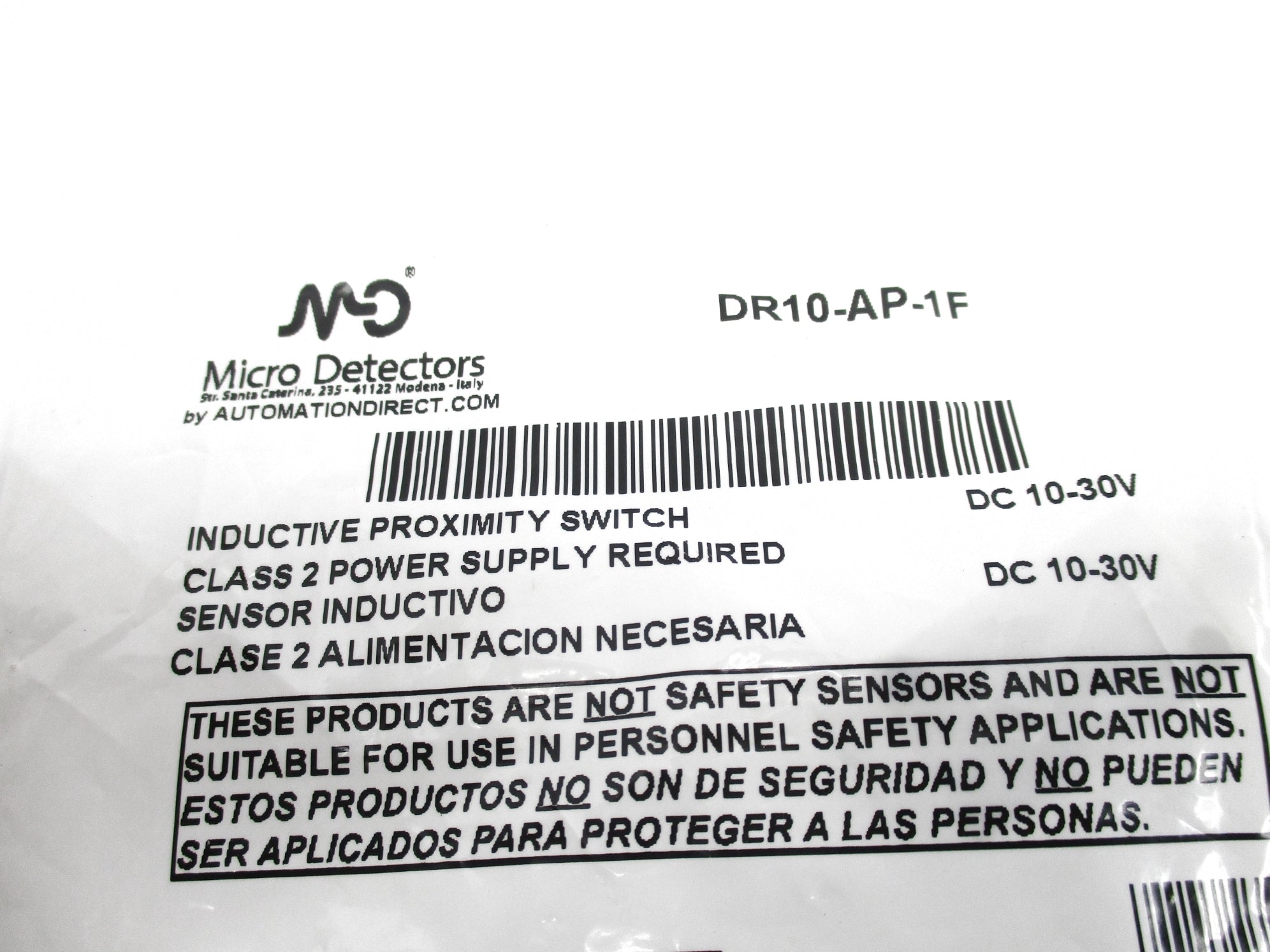 MICRO DETECTORS DR10-AP-1F NSMP