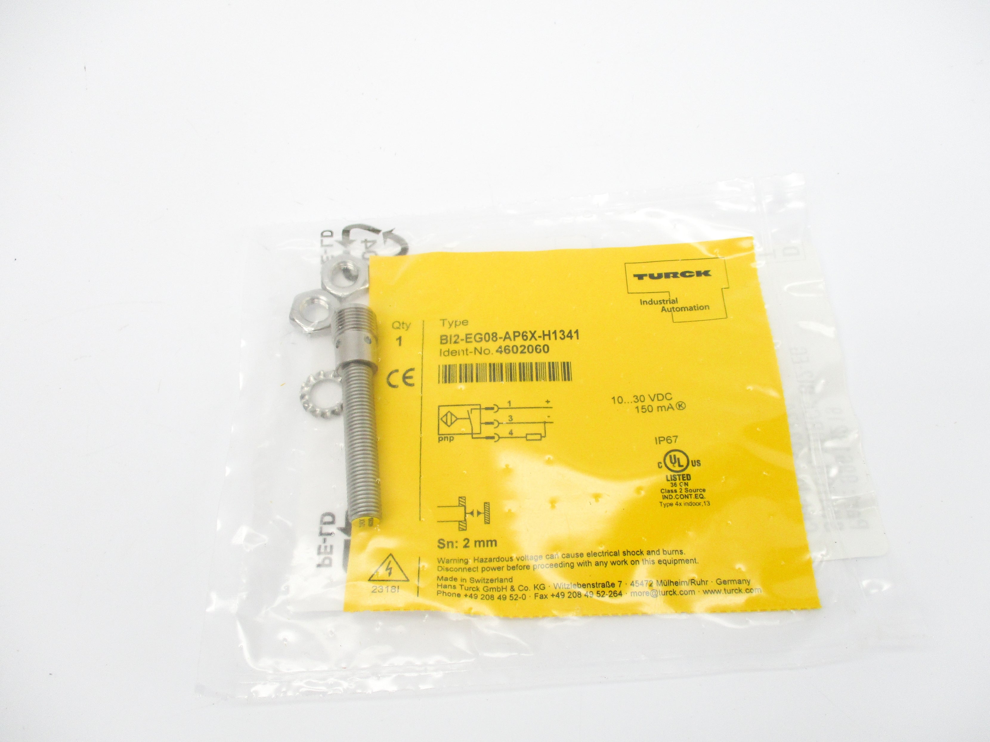 TURCK BI2-EG08-AP6X-H1341 4602060 10-30VDC NSMP
