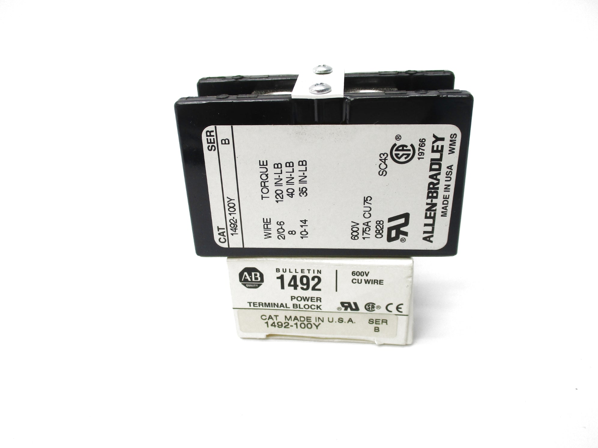 ALLEN BRADLEY 1492-100Y SER. B (WH) NSMP
