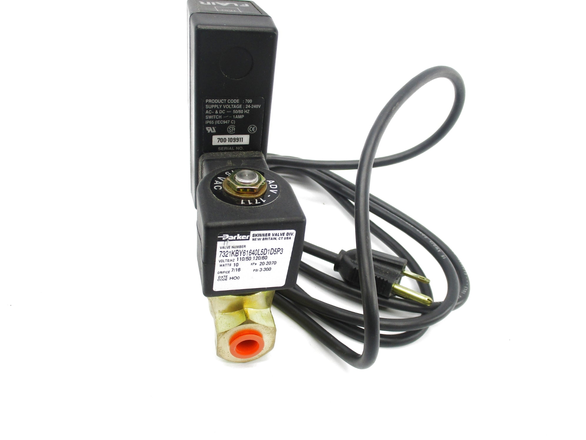 PARKER 7321KBY61640L5D1D5P3 110/50 120/60 3-300PSI UNMP