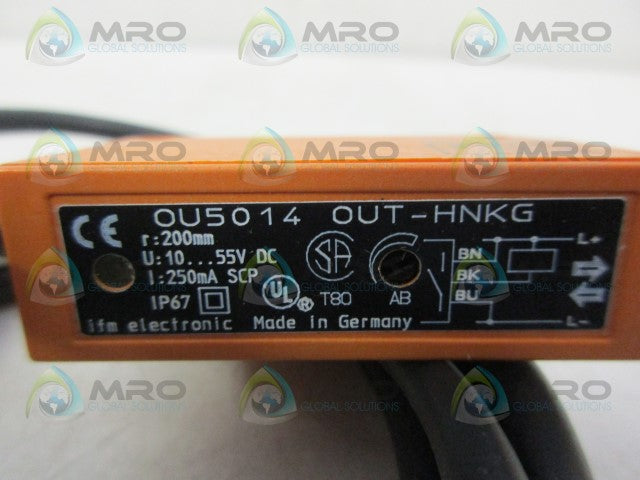 IFM EFECTOR OU5014 DIFFUSE REFLECTION SENSOR *NEW NO BOX*