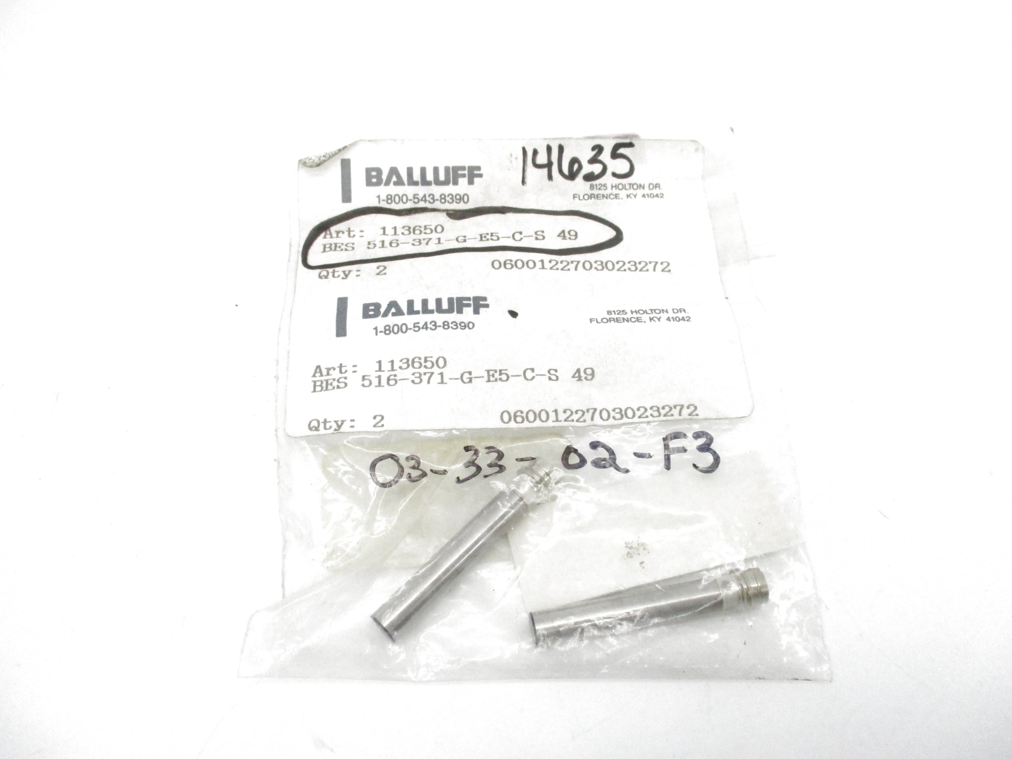 BALLUFF BES516-371-G-E5-C-S-49 (PKG OF 2) NSMP