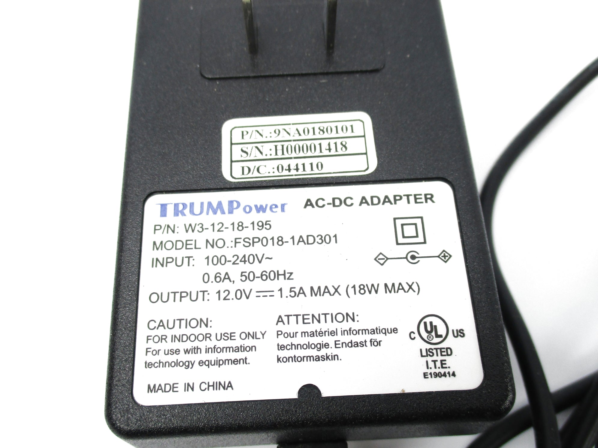 TRUMPOWER 9NA0180101 NSNP