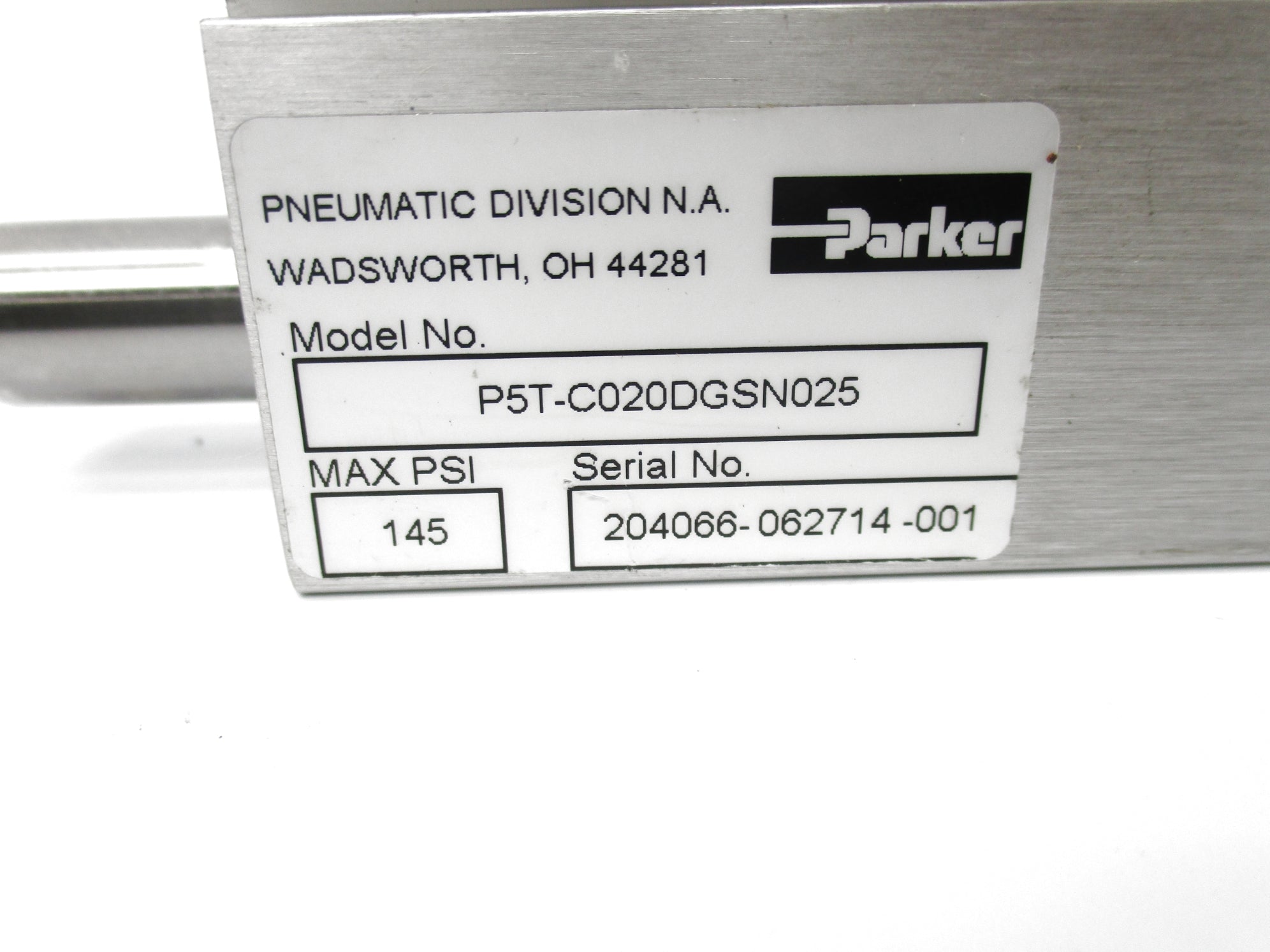 PARKER P5T-C020DGSN025 145PSI NSNP