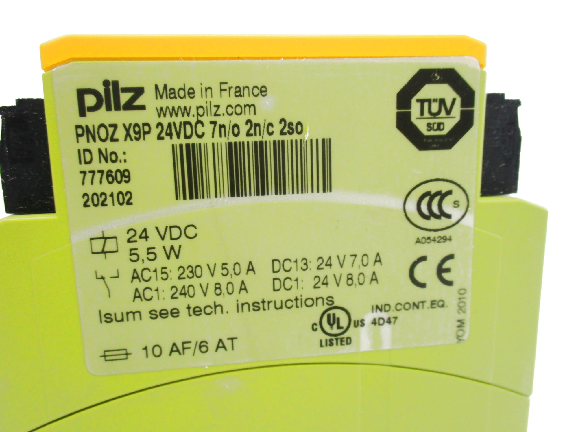 PILZ PNOZ-X9P-24VDC-7N/0-2N/C-2SO 8.0A 24VDC NSMP