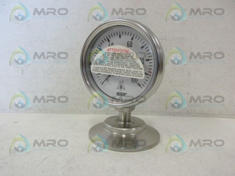 WIKA SS316L PRESSURE GAUGE 0-100 *NEW NO BOX*