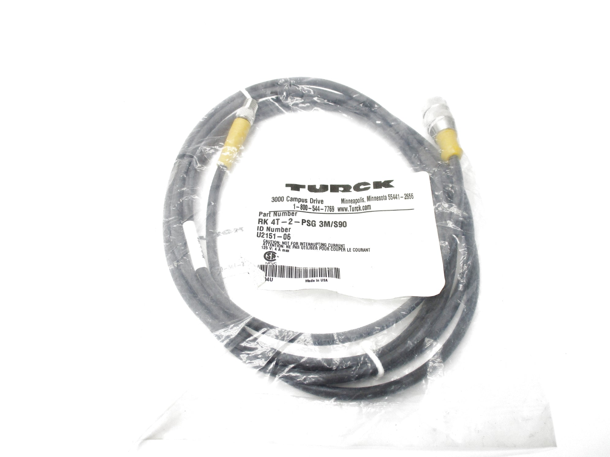 TURCK RK4T-2-PSG3M/S90 NSMP