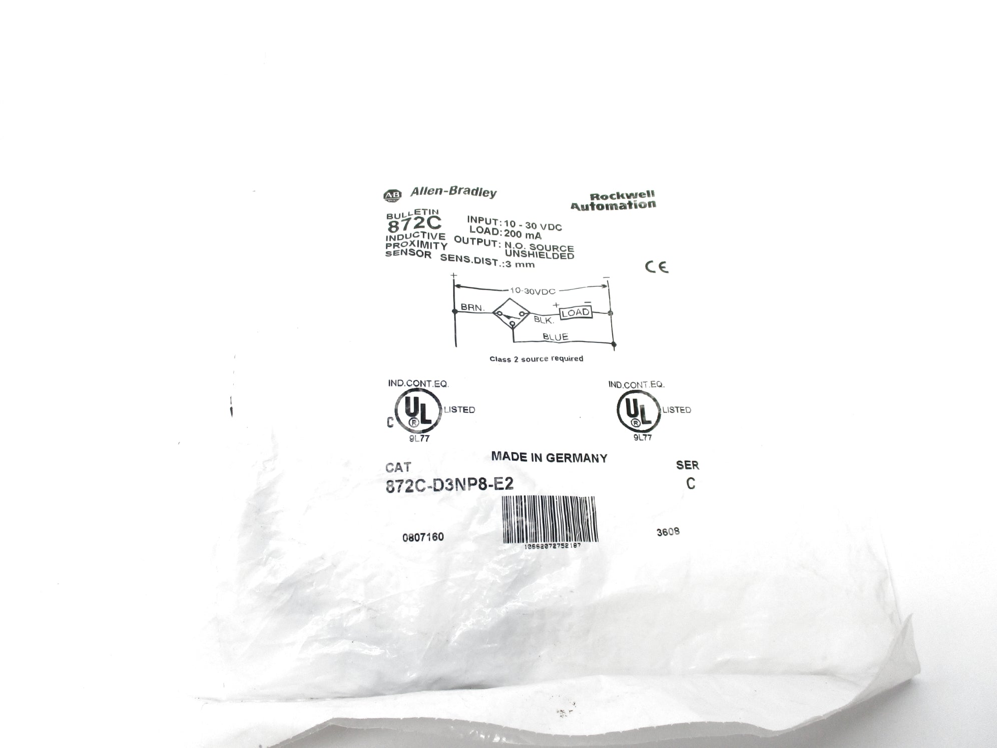 ALLEN BRADLEY 872C-D3NP8-E2 SER. C NSMP