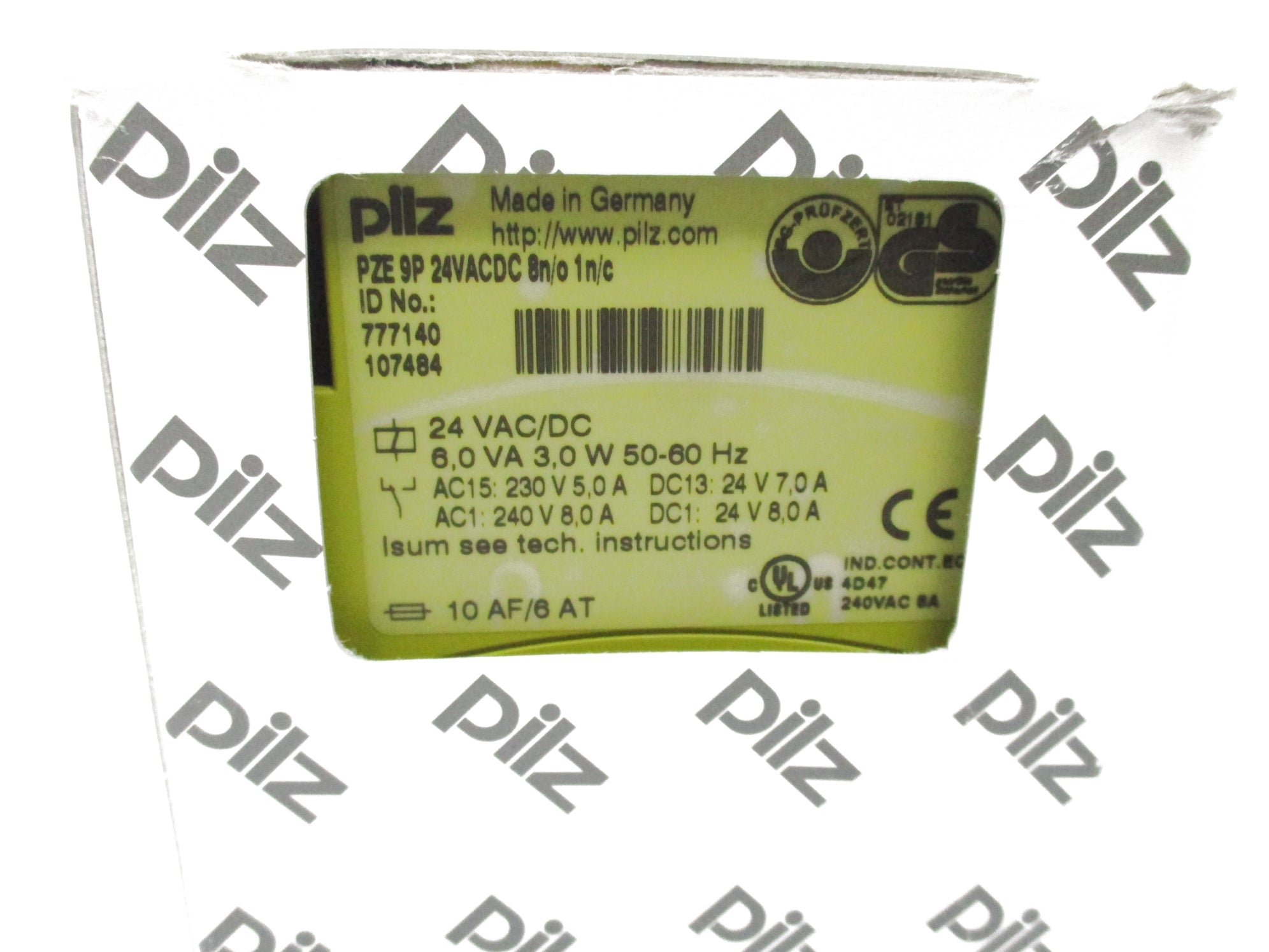 PILZ PZE9P24VACDC8N/01/NC NSMP