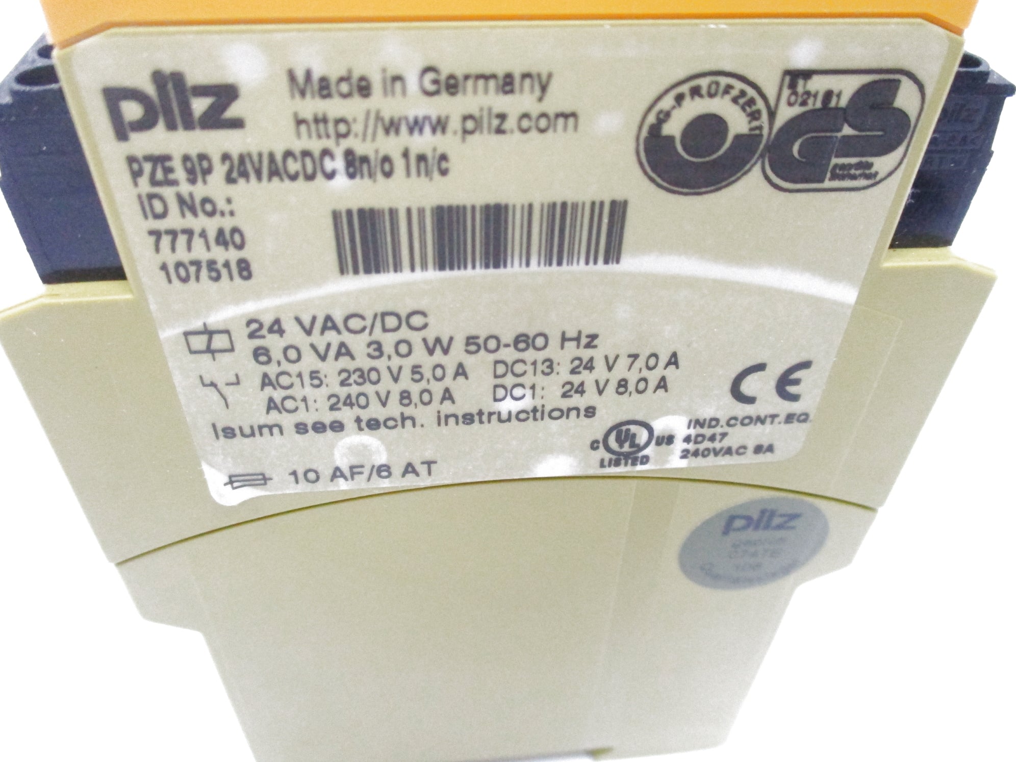 PILZ PZE9P24VACDC8N/01/NC NSNP