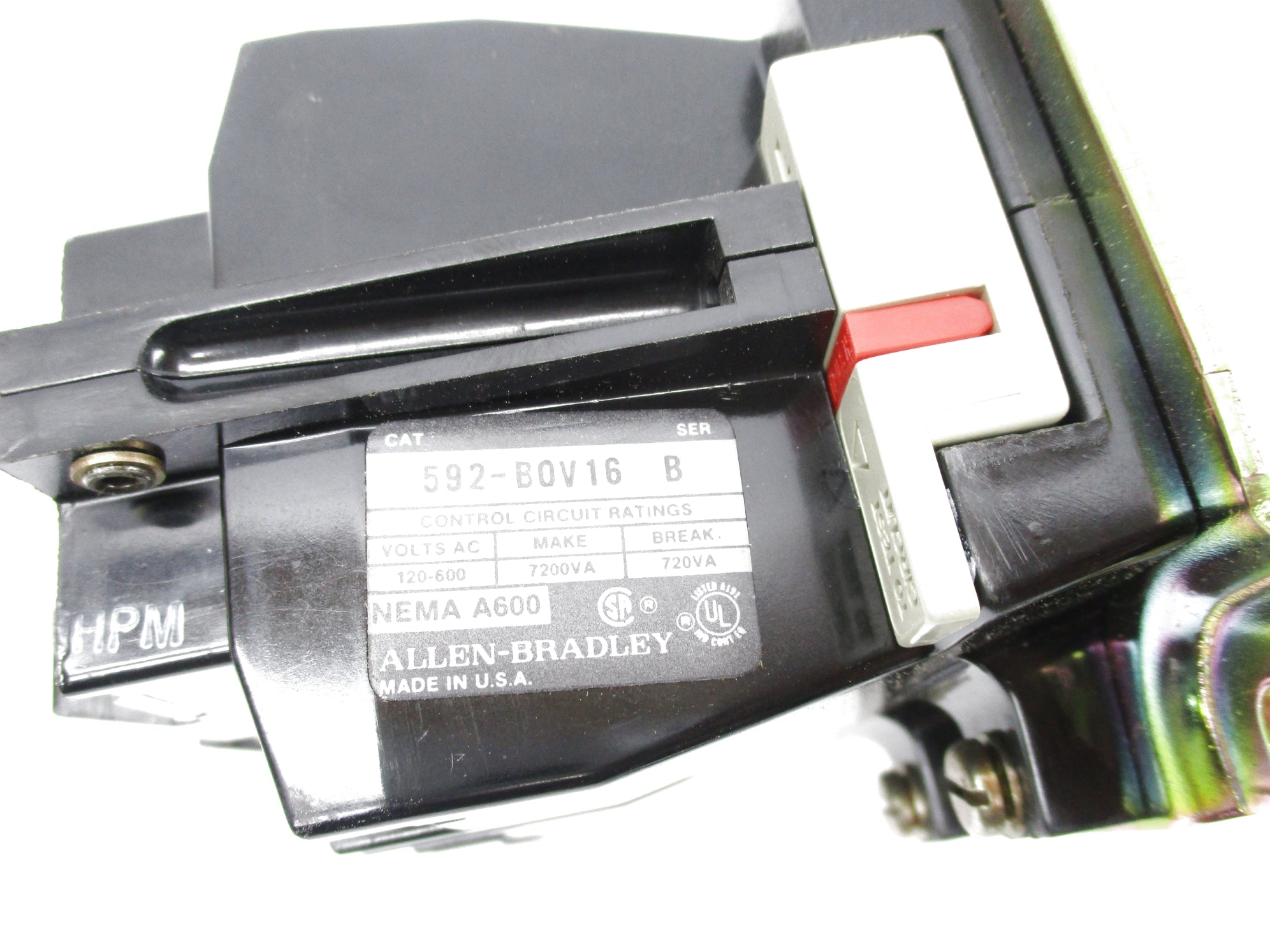 ALLEN BRADLEY 592-B0V16 SER. B 120-600VAC NSNP