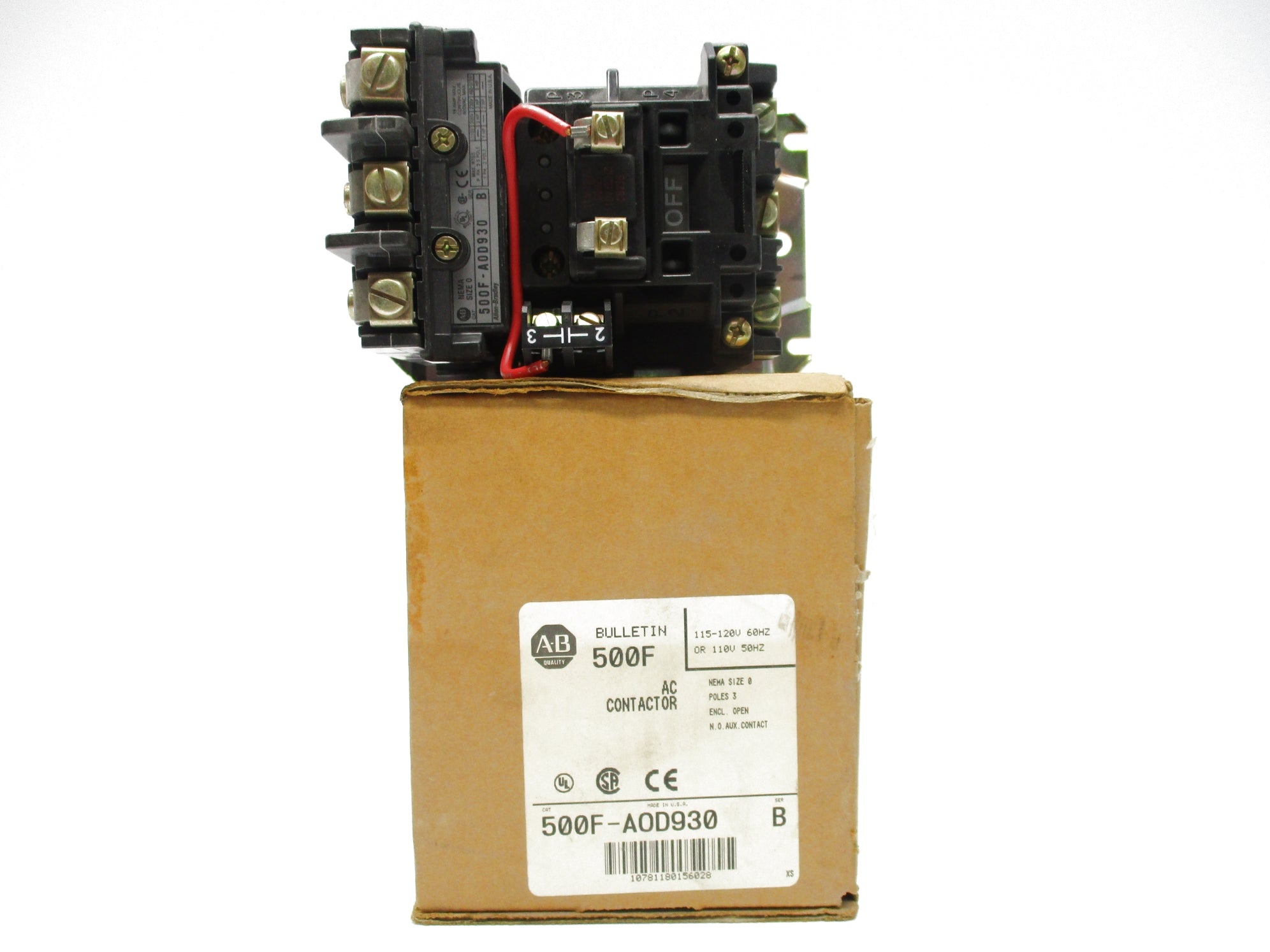 ALLEN BRADLEY 500F-A0D930 SER. B 18A 600VAC NSMP