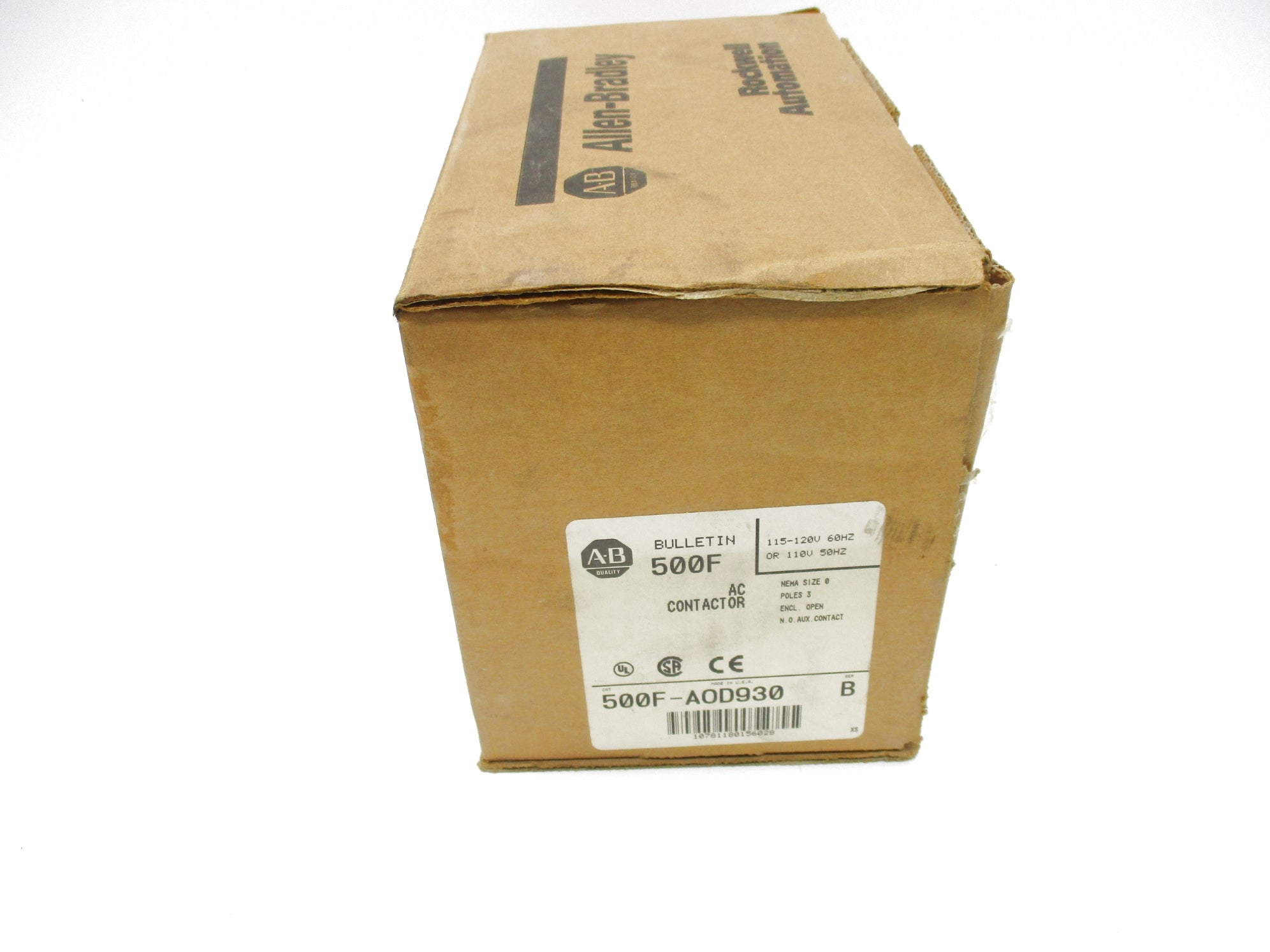 ALLEN BRADLEY 500F-A0D930 SER. B 18A 600VAC NSMP