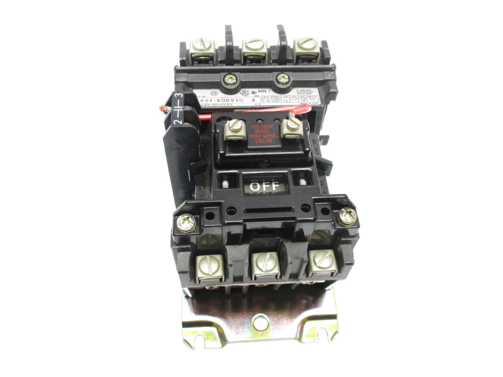 INDUSTRIAL SPARE PART 500F-B0D930 SER. B 115-120V/110V 27A NSNP