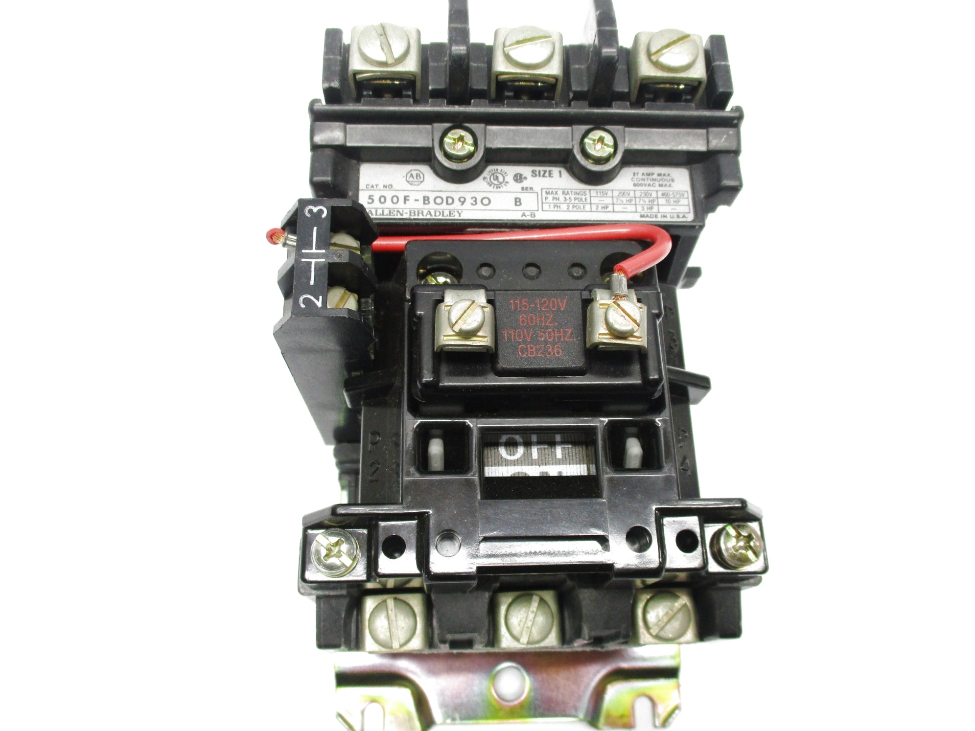 INDUSTRIAL SPARE PART 500F-B0D930 SER. B 115-120V/110V 27A NSNP