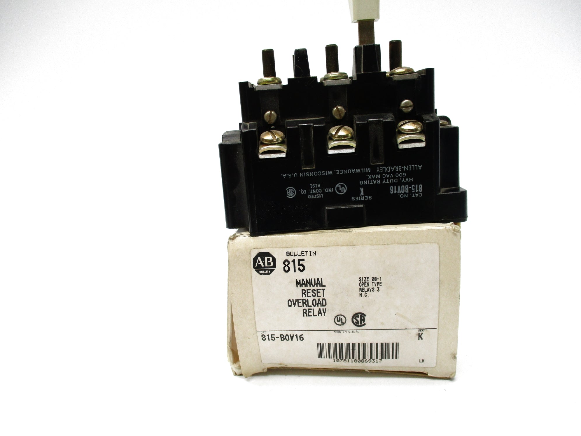 INDUSTRIAL SPARE PART 815-B0V16 SER. K 600V NSMP