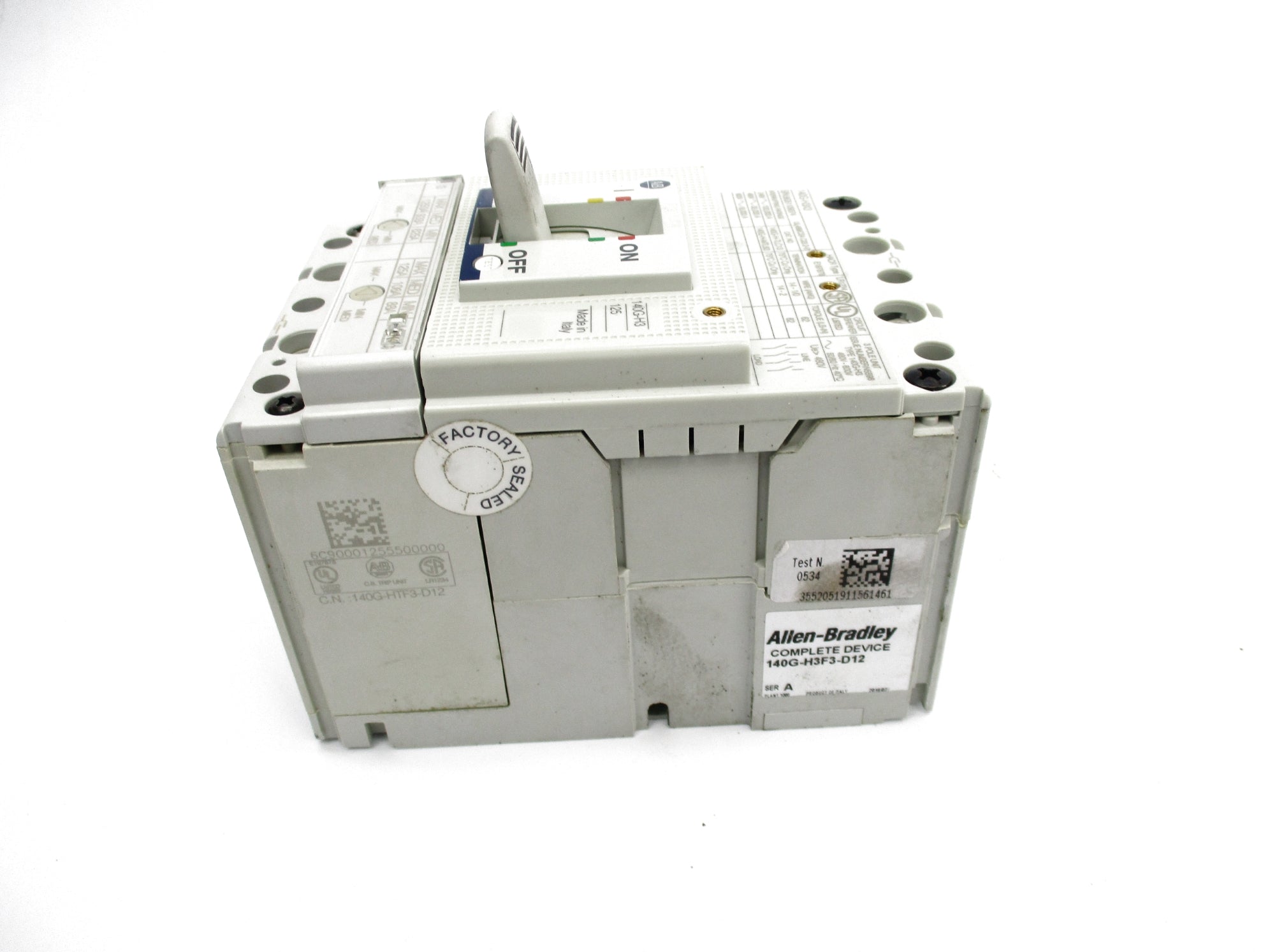 ALLEN BRADLEY 140G-H3F3-D12 SER. A 480V-600V (BR/WH) NSMP