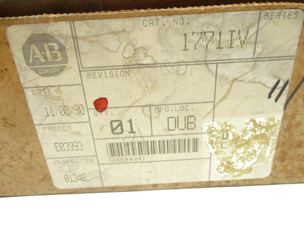 ALLEN BRADLEY 1771-IV 24V NSMP