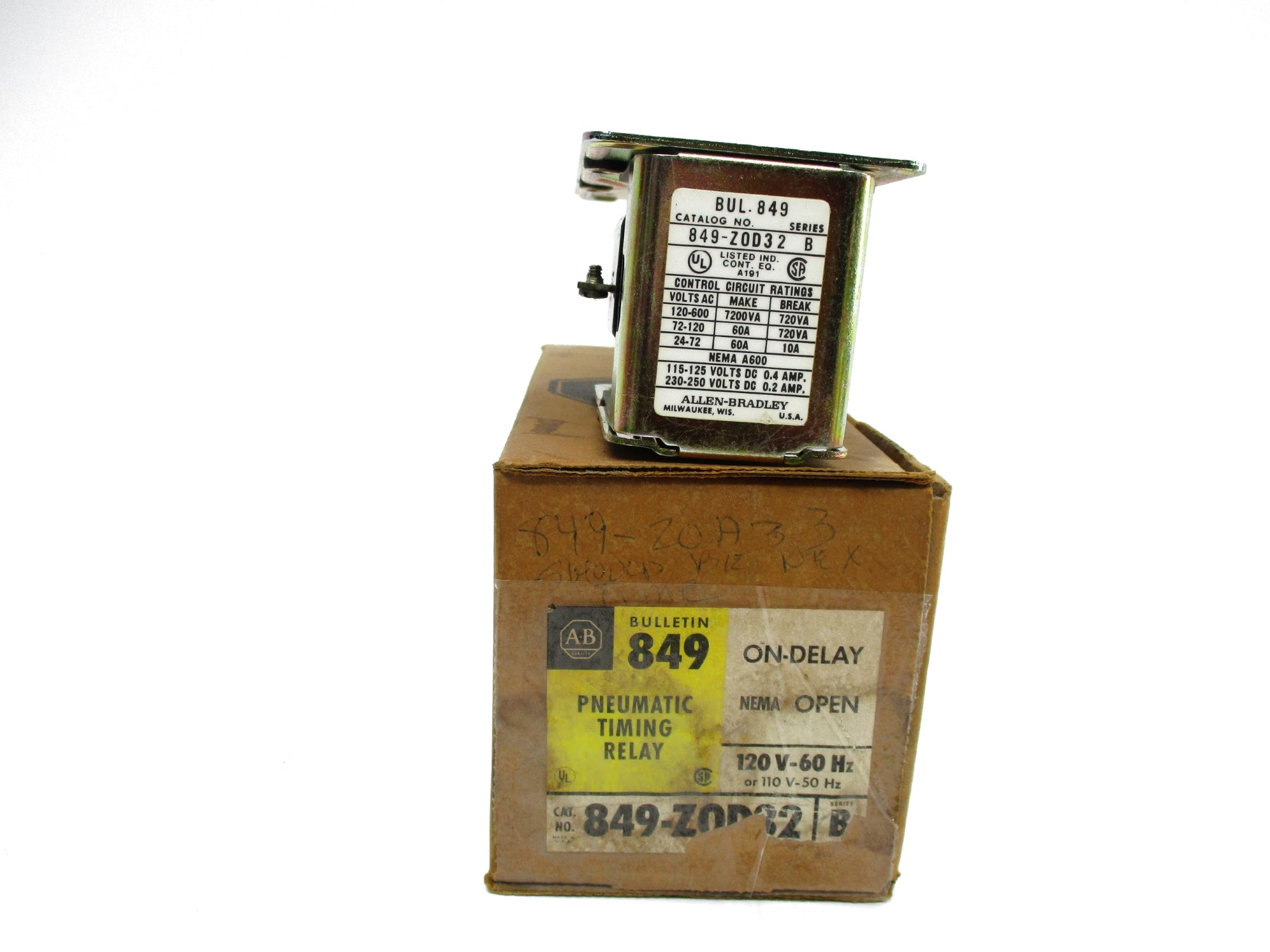 INDUSTRIAL SPARE PART 849-Z0D32 SER. B 120V-60HZ/110V-50HZ (BR/YL) NSMP