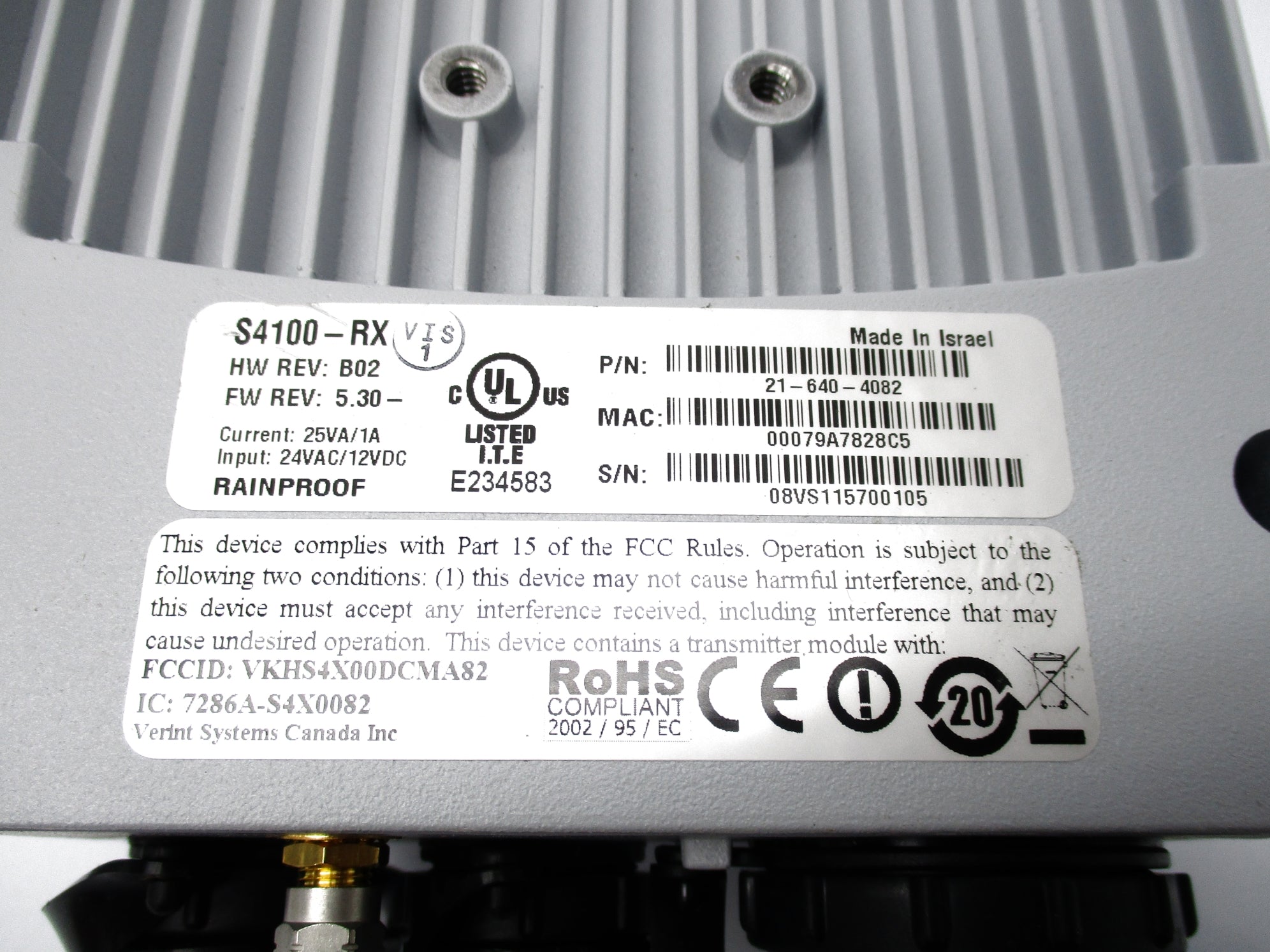 VERINT S4100-RX NSNP