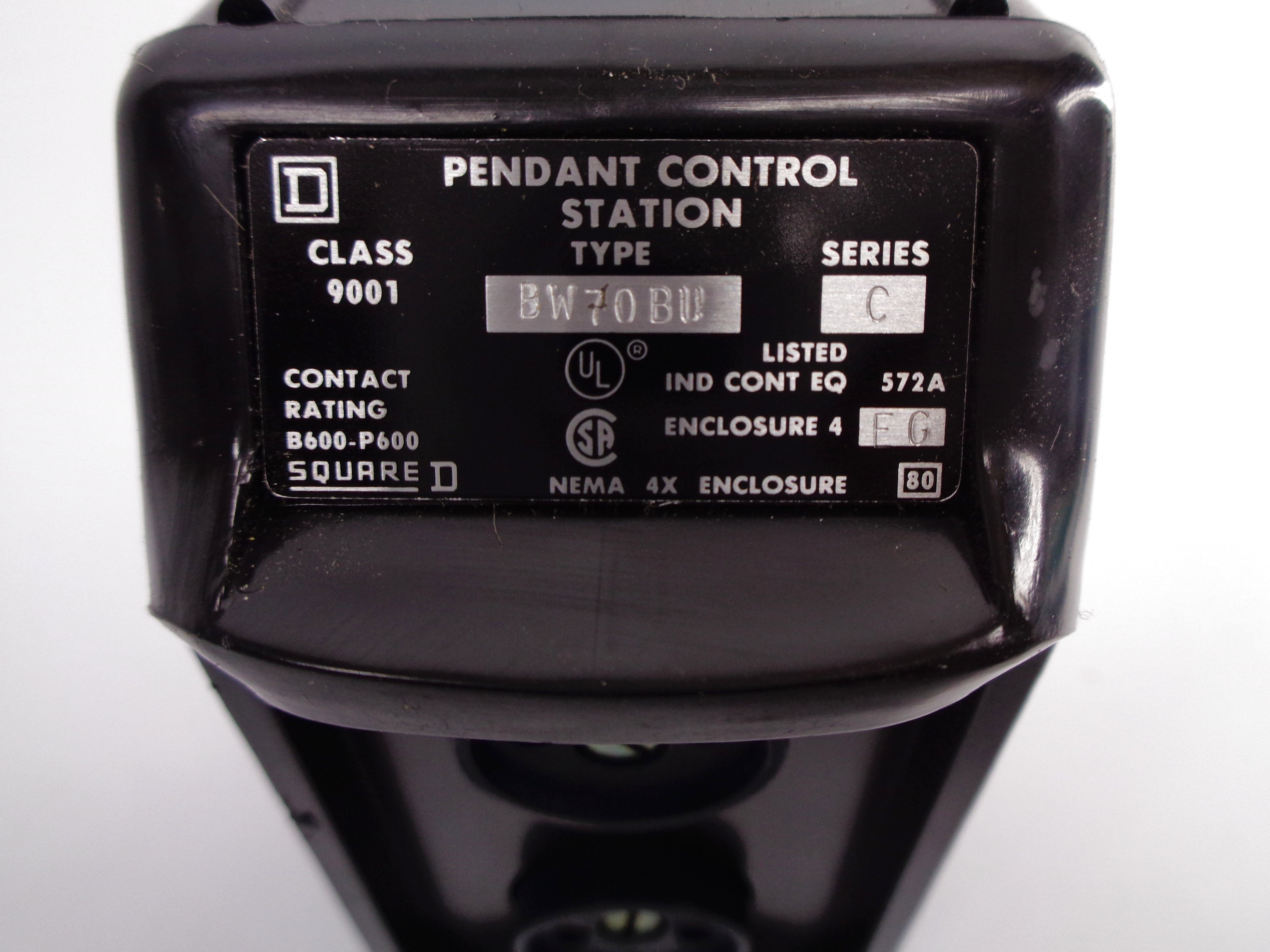 SQUARE D 9001BW70BU SER. C NSNP