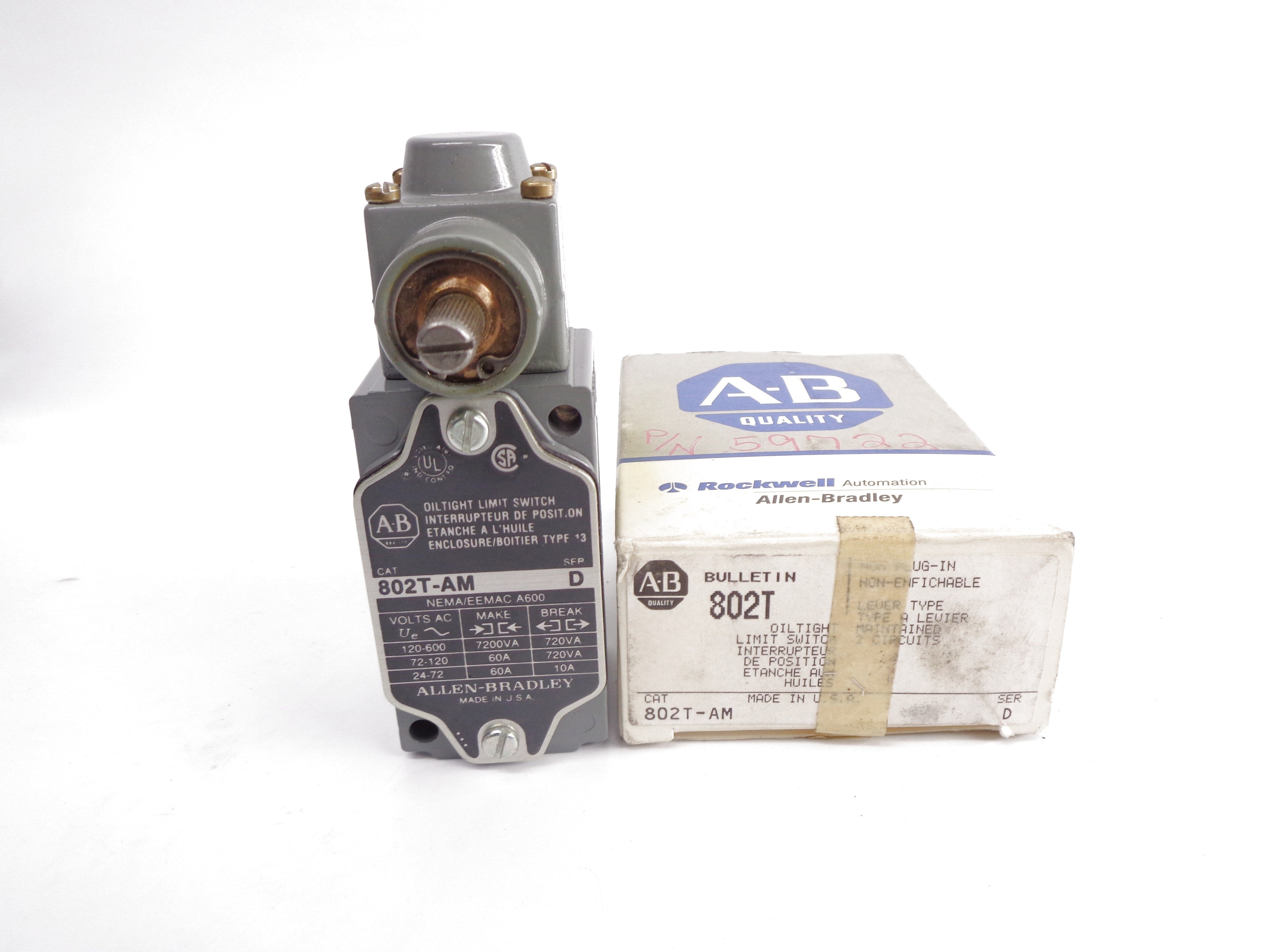 ALLEN BRADLEY 802T-AM SER. D (GY/BL) NSMP