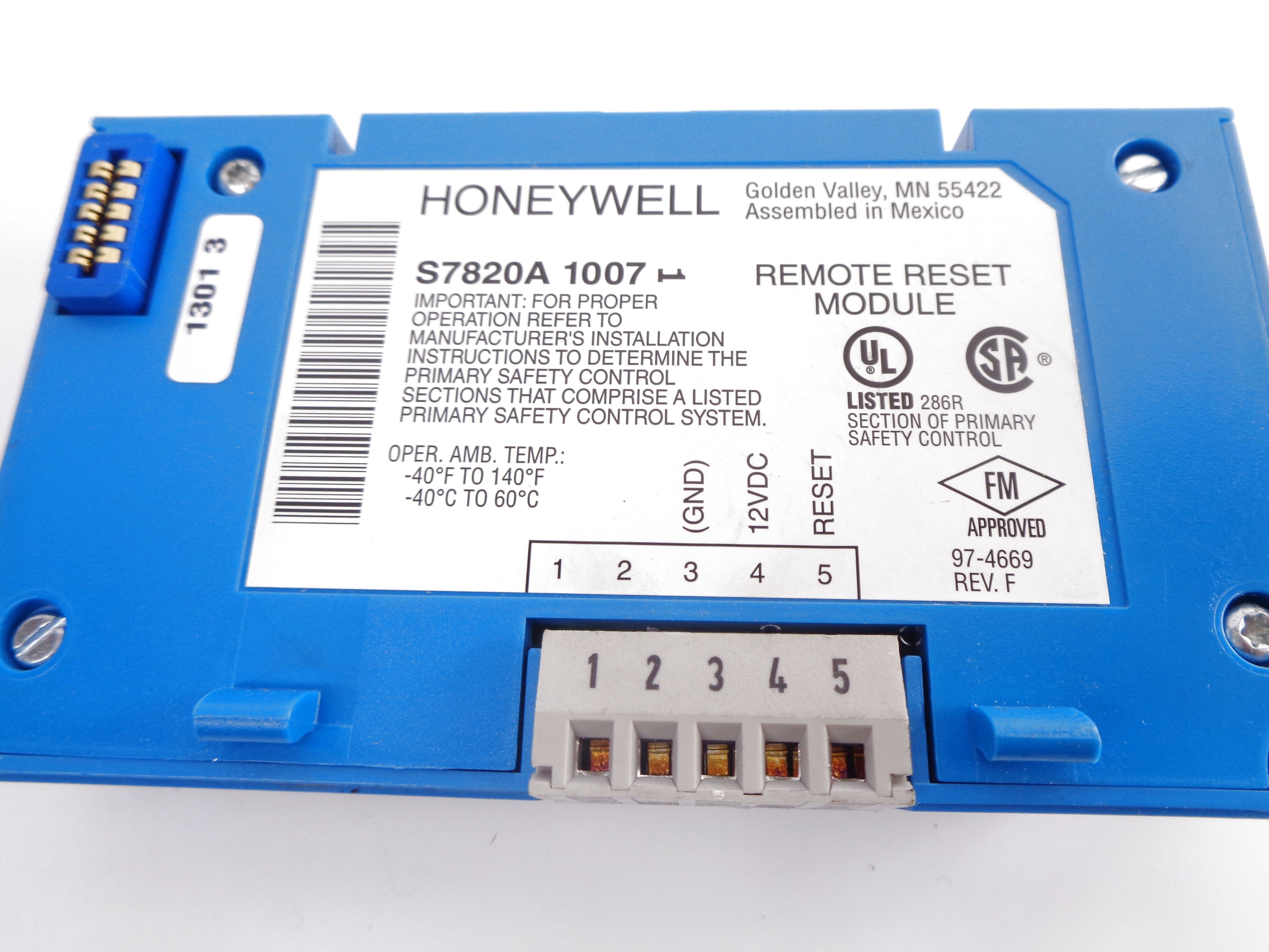 HONEYWELL S7820A1007 NSNP
